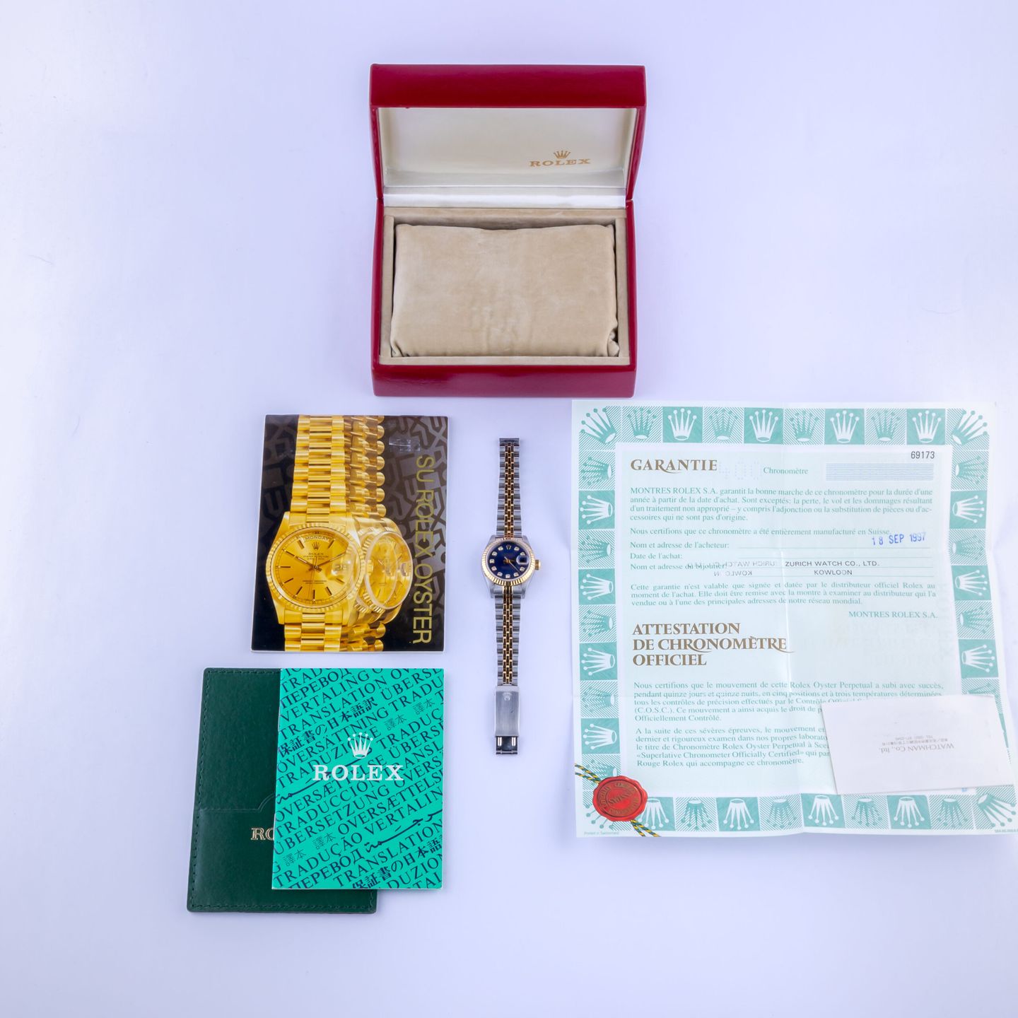 Rolex Lady-Datejust 69173 (1996) - 26 mm Gold/Steel case (8/8)