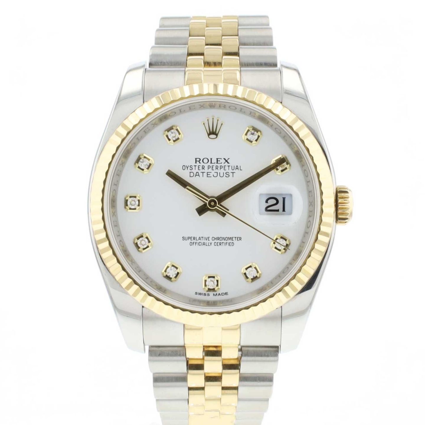 Rolex Datejust 36 116233 (2010) - 36 mm Gold/Steel case (1/6)