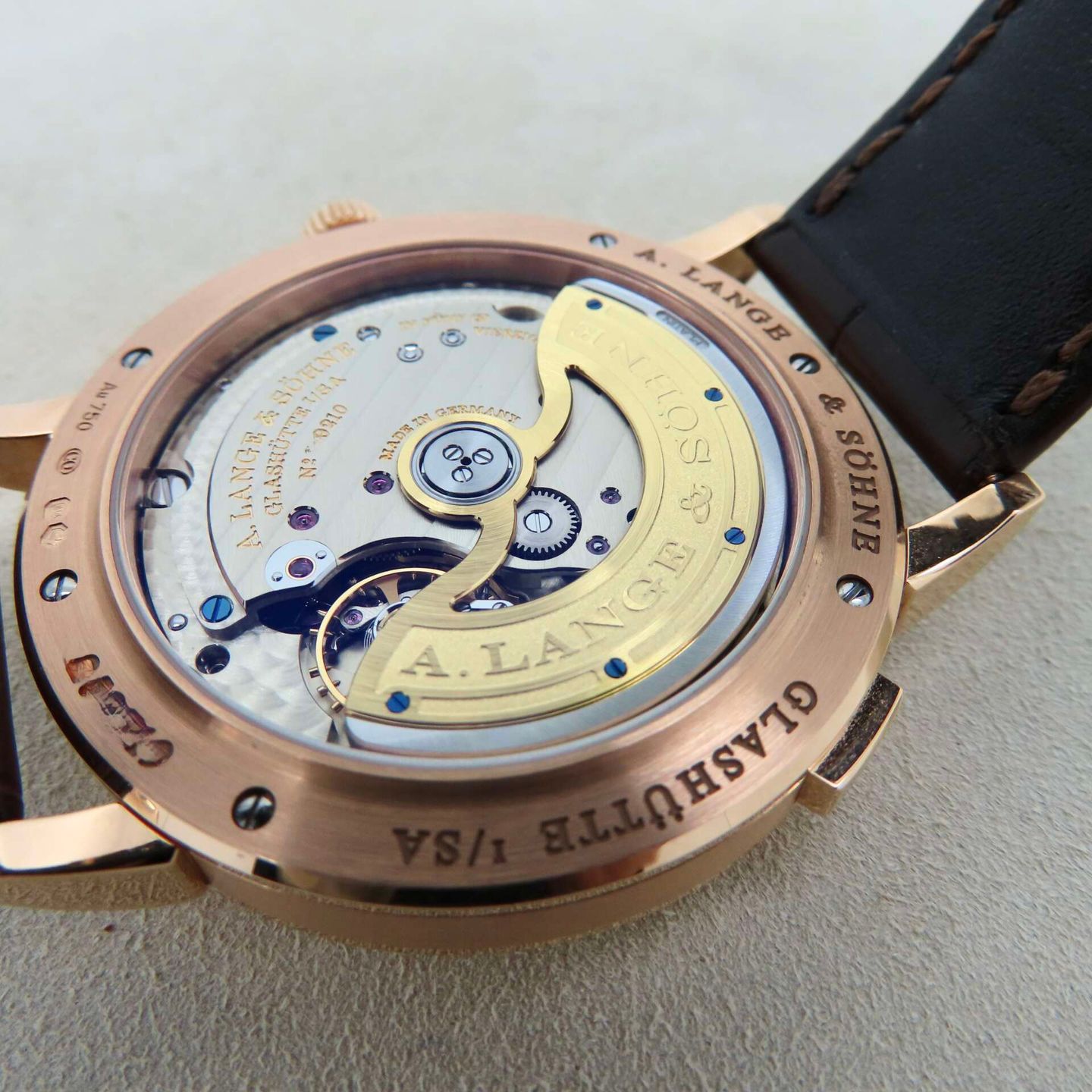 A. Lange & Söhne Saxonia 384.032 (2022) - Zilver wijzerplaat 40mm Roségoud (7/8)