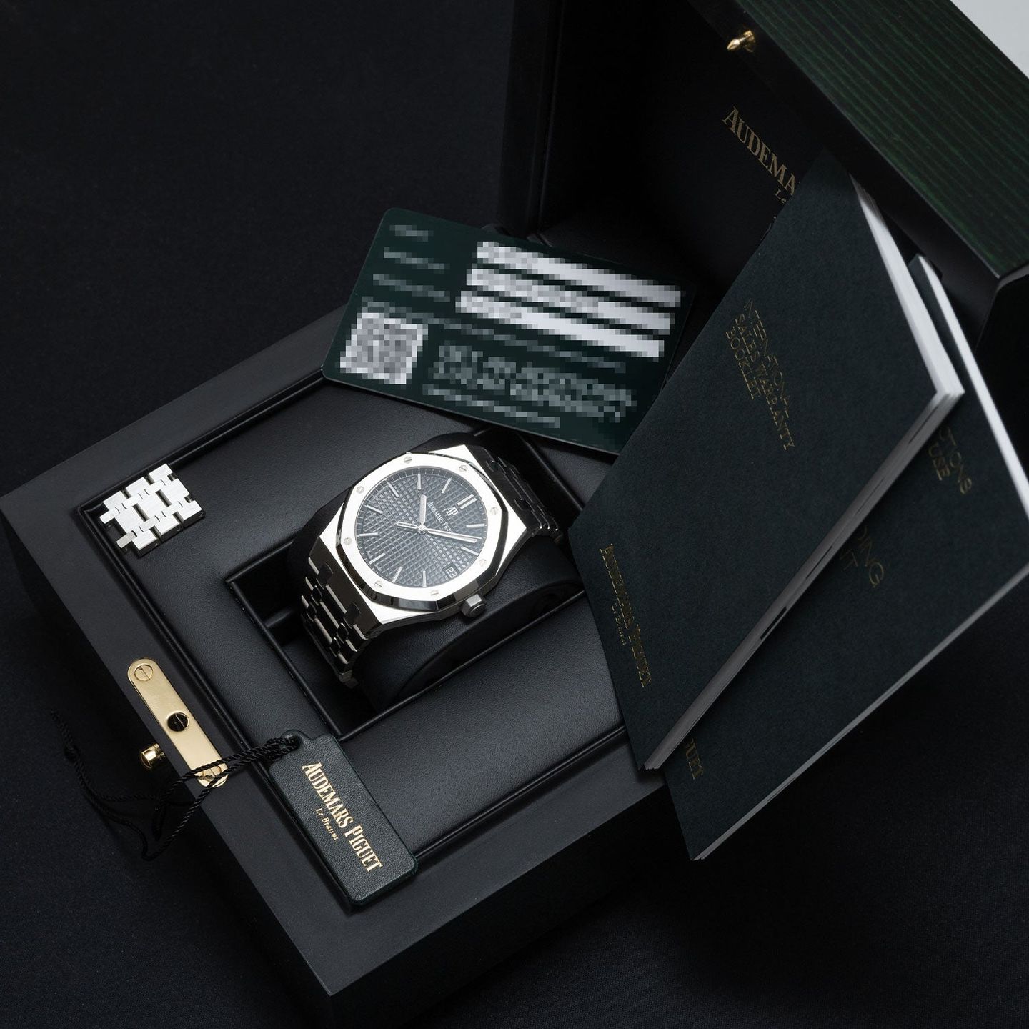 Audemars Piguet Royal Oak Selfwinding 15500ST.OO.1220ST.03 (2021) - Zwart wijzerplaat 41mm Staal (8/8)