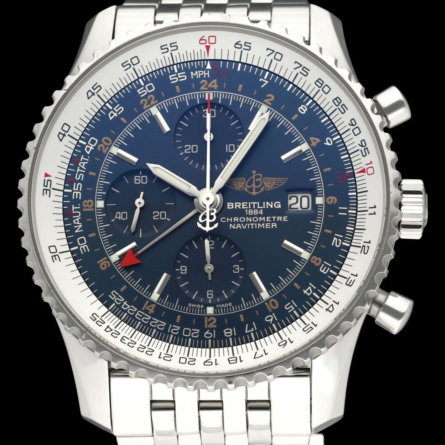 Breitling Navitimer World A24322 (2016) - 46 mm Steel case (1/8)
