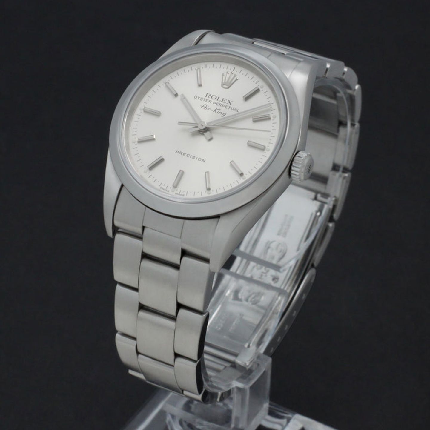 Rolex Air-King 14000 (1999) - Silver dial 34 mm Steel case (4/7)