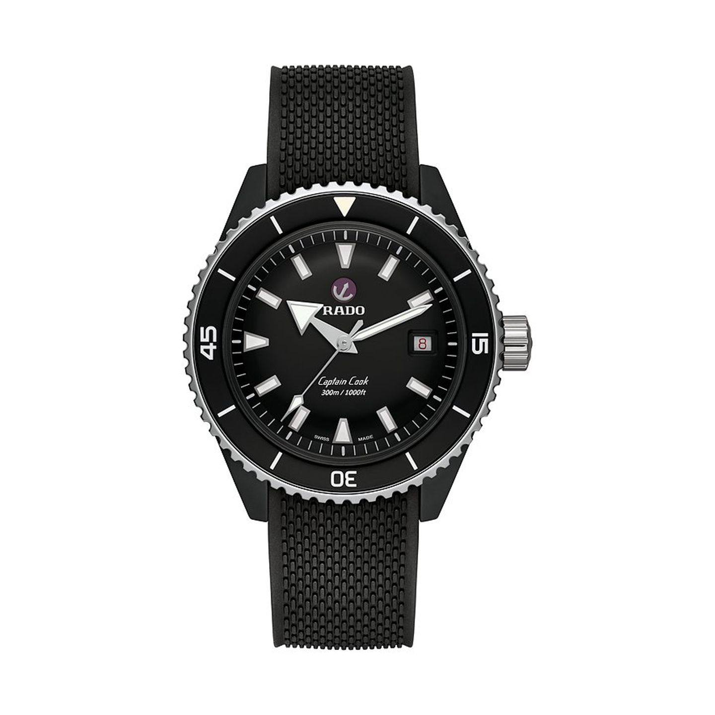 Rado HyperChrome Captain Cook R32129158 (2024) - Black dial 43 mm Ceramic case (1/1)