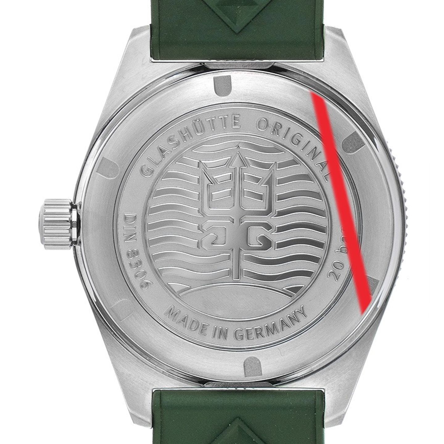 Glashütte Original SeaQ 1-39-11-13-83-37 (2025) - Green dial 40 mm Steel case (6/7)