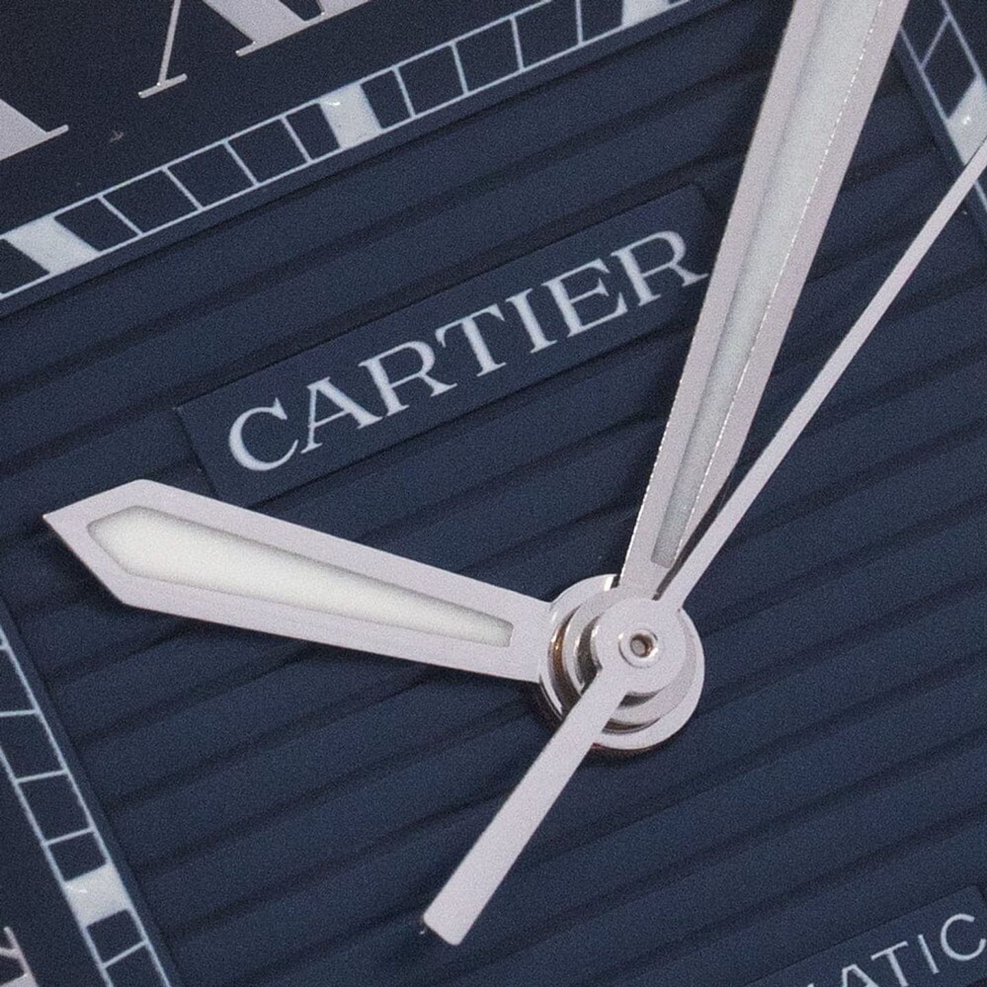 Cartier Santos WSSA0048 (2022) - Blue dial 40 mm Steel case (4/8)