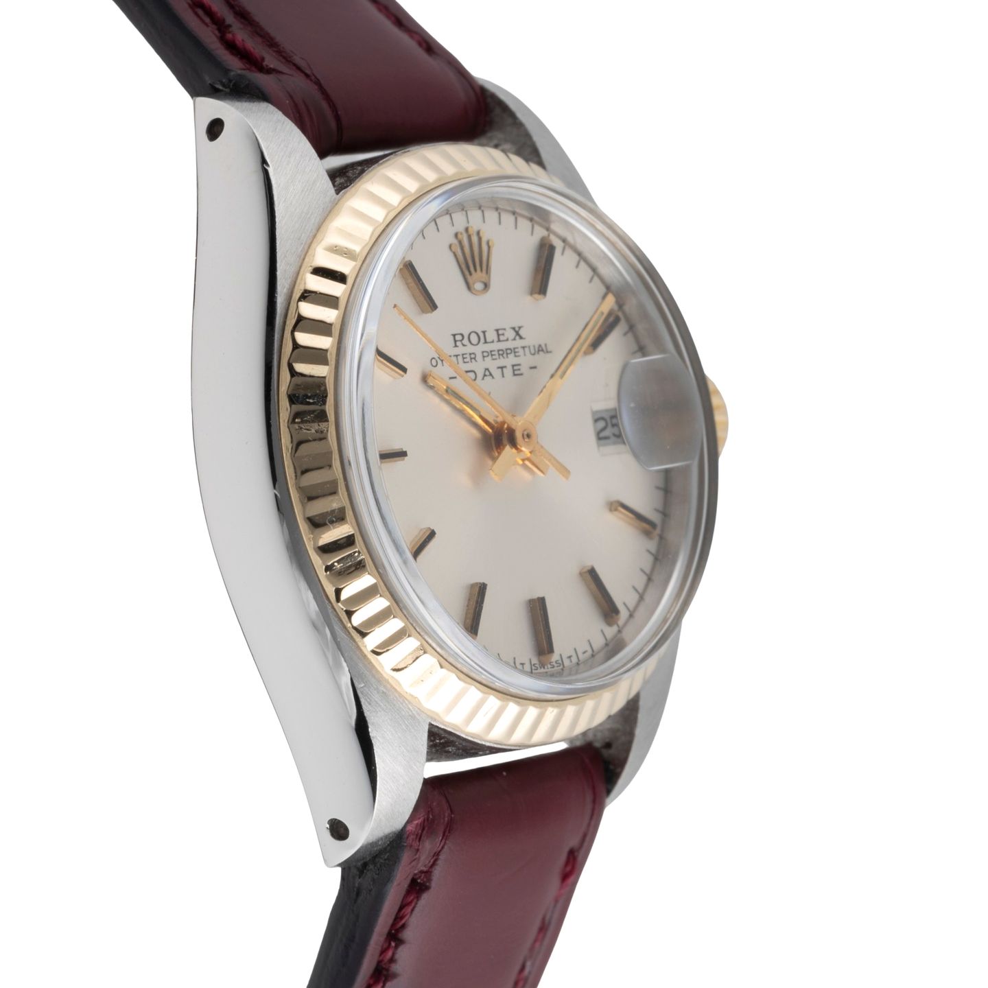 Rolex Lady-Datejust 6917 (Unknown (random serial)) - Silver dial 26 mm Gold/Steel case (7/8)