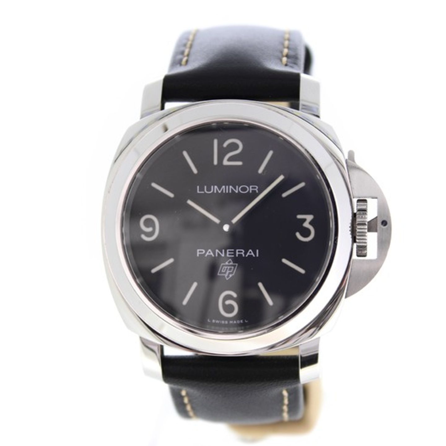 Panerai Luminor Base Logo PAM 00773 (2019) - Zwart wijzerplaat 44mm Staal (1/6)