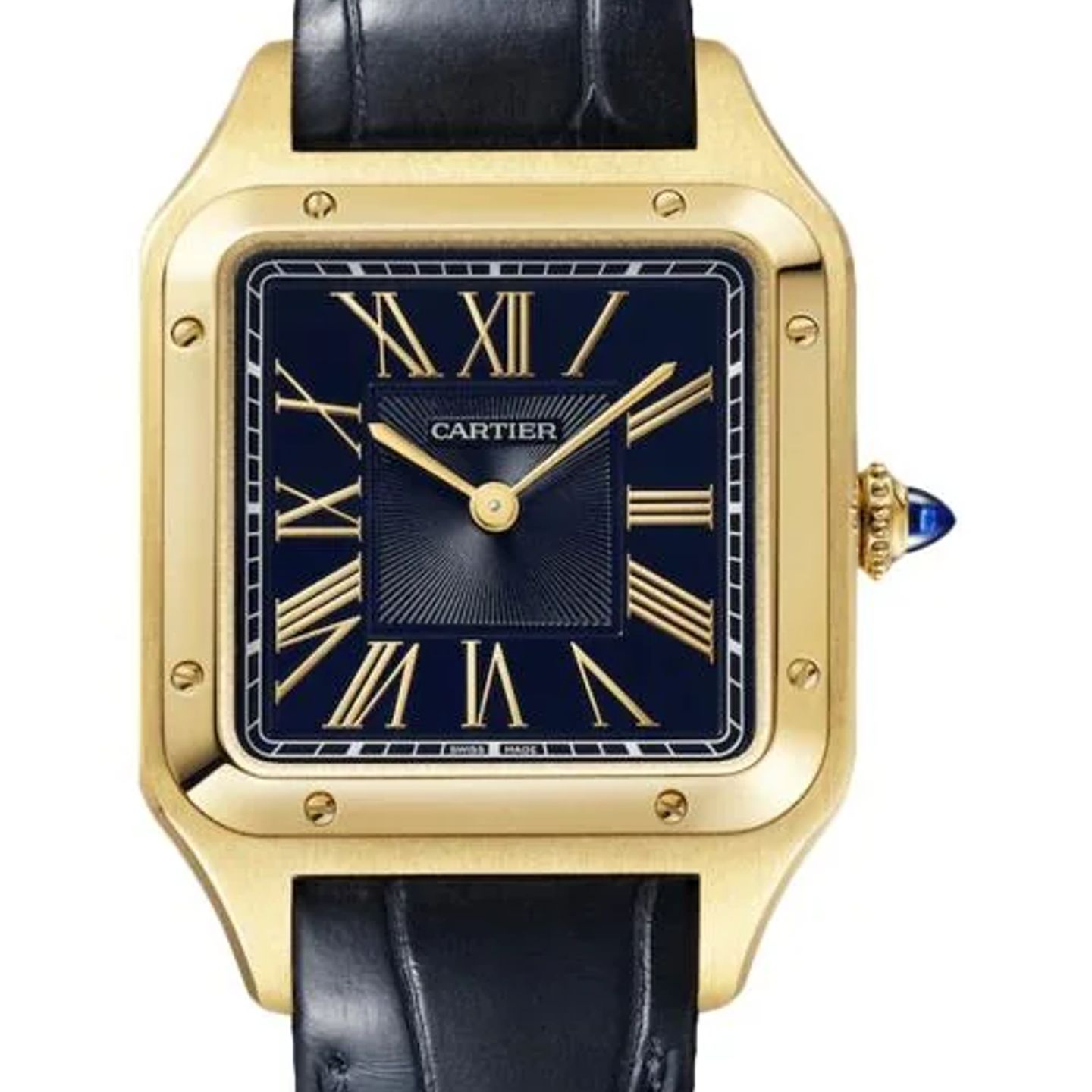 Cartier Santos Dumont WGSA0115 (2026) - Blauw wijzerplaat 31mm Geelgoud (1/1)