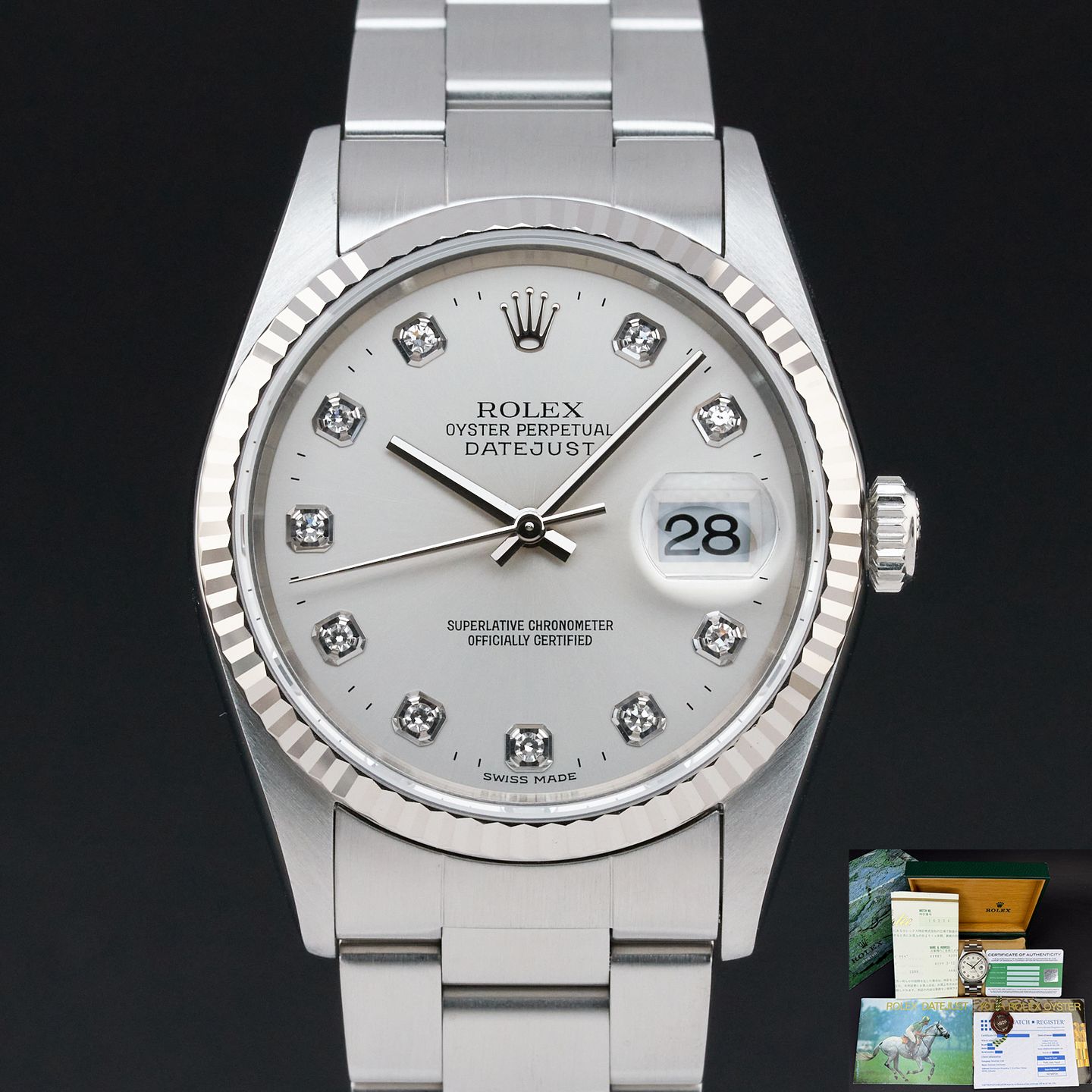 Rolex Datejust 36 16234 (1996) - 36 mm Steel case (1/8)