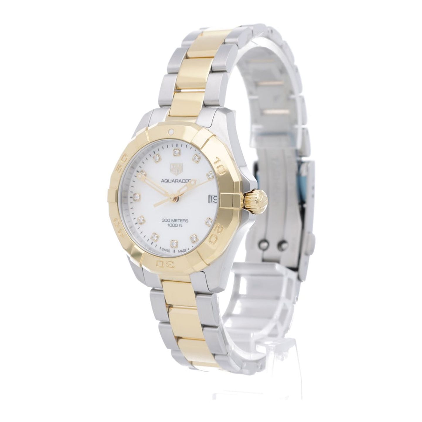 TAG Heuer Aquaracer Lady WBD1322.BB0320 (2024) - White dial 32 mm Steel case (2/7)