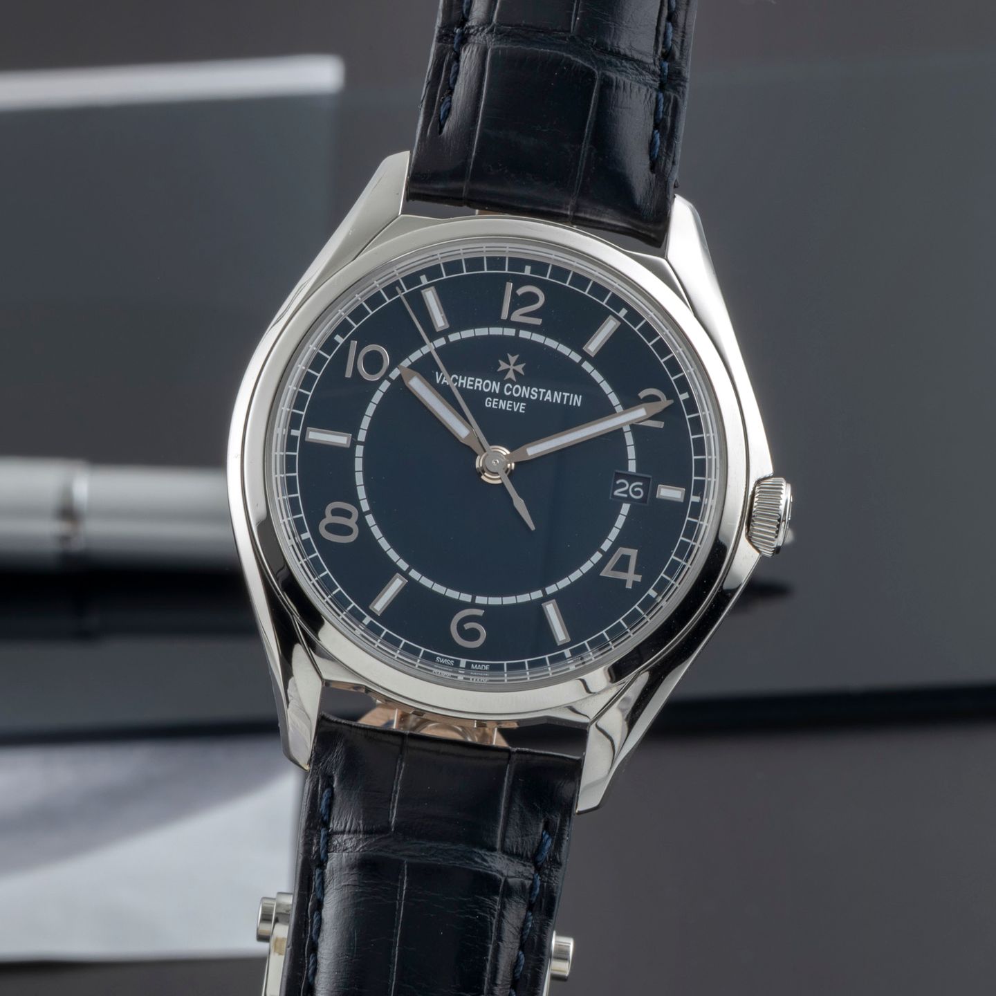 Vacheron Constantin Fiftysix 4600E/000A-B487 (Onbekend (willekeurig serienummer)) - Blauw wijzerplaat 40mm Staal (3/8)