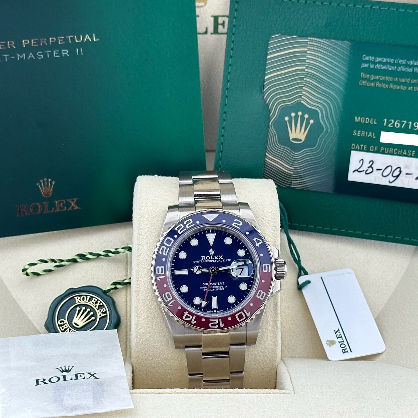 Rolex GMT-Master II 126719BLRO (2021) - Blue dial 40 mm White Gold case (5/6)