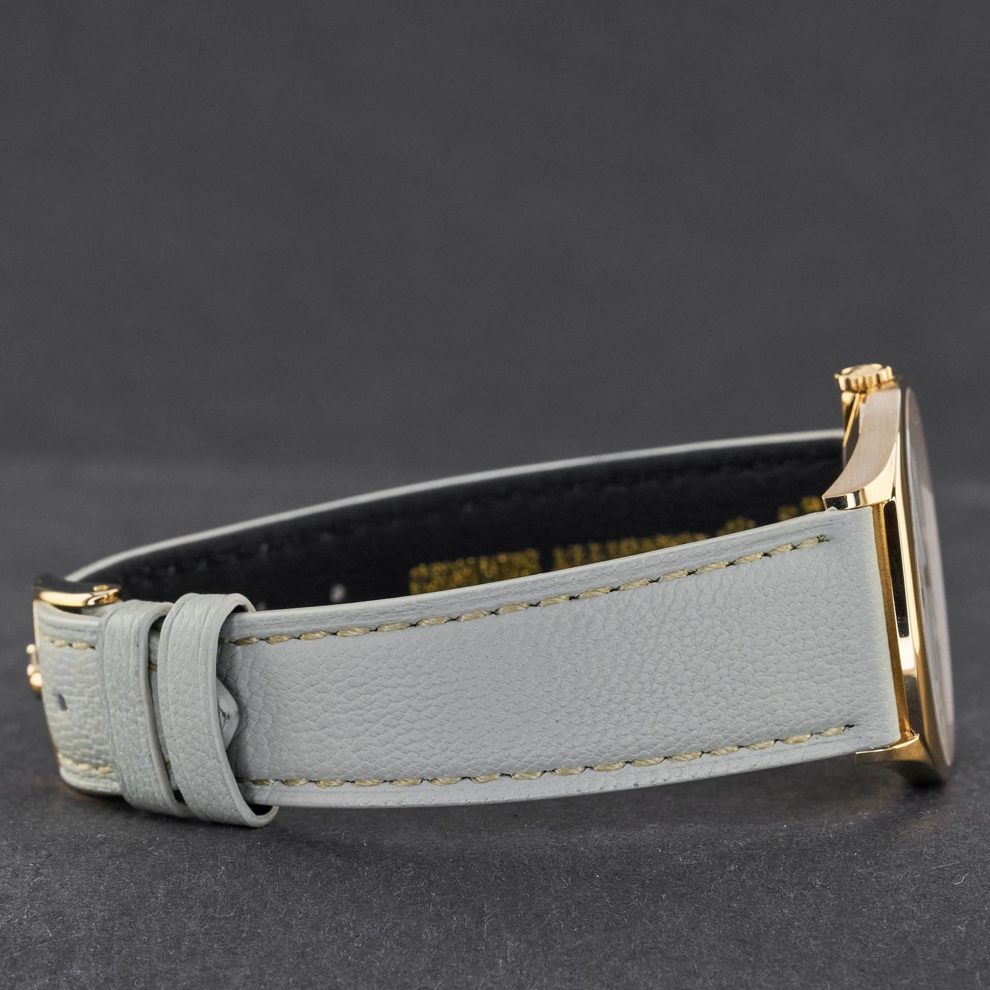 Rolex Cellini 4133 (1981) - Blue dial 31 mm Yellow Gold case (6/8)