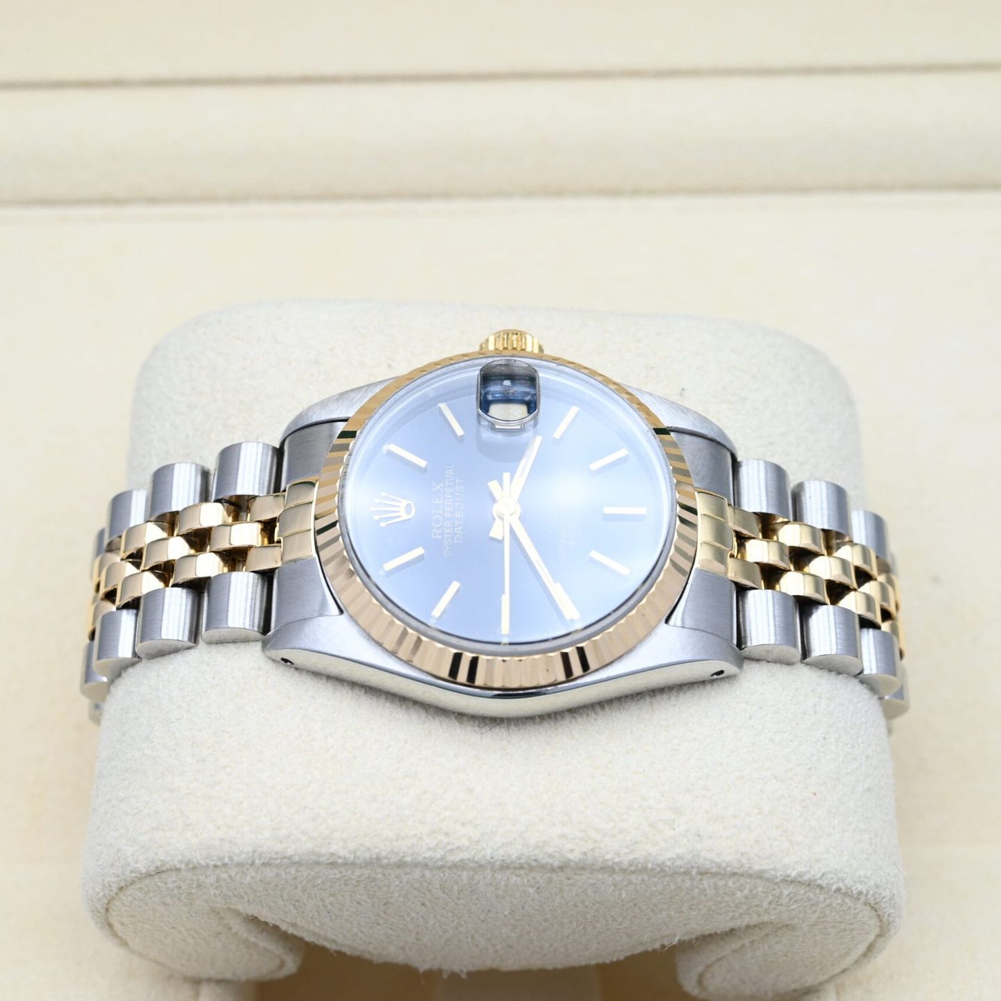 Rolex Datejust 31 68273 (1991) - Champagne wijzerplaat 31mm Goud/Staal (3/7)