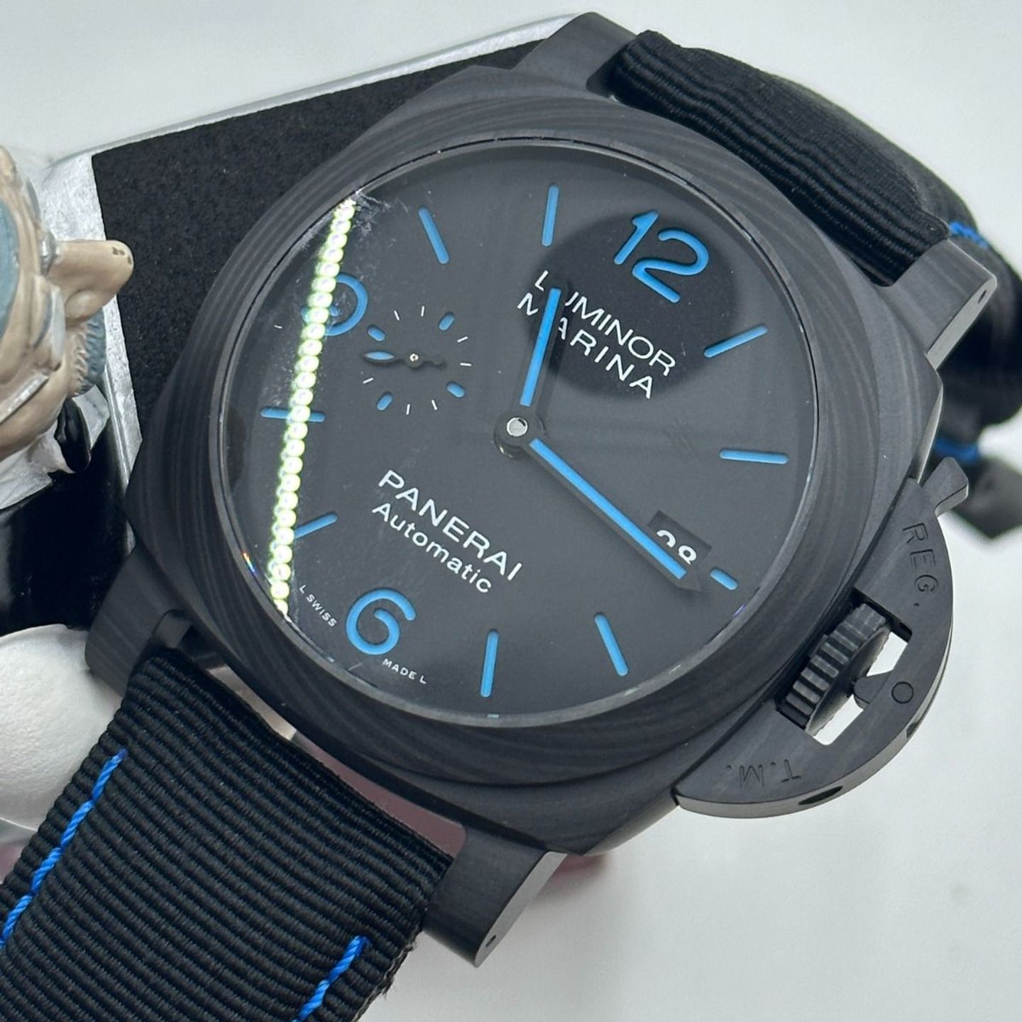 Panerai Radiomir PAM02661 (2023) - Zwart wijzerplaat 47mm Carbon (8/8)