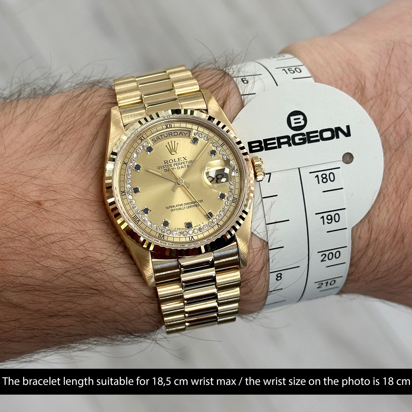 Rolex Day-Date 36 18238 (1996) - 36mm Geelgoud (3/8)