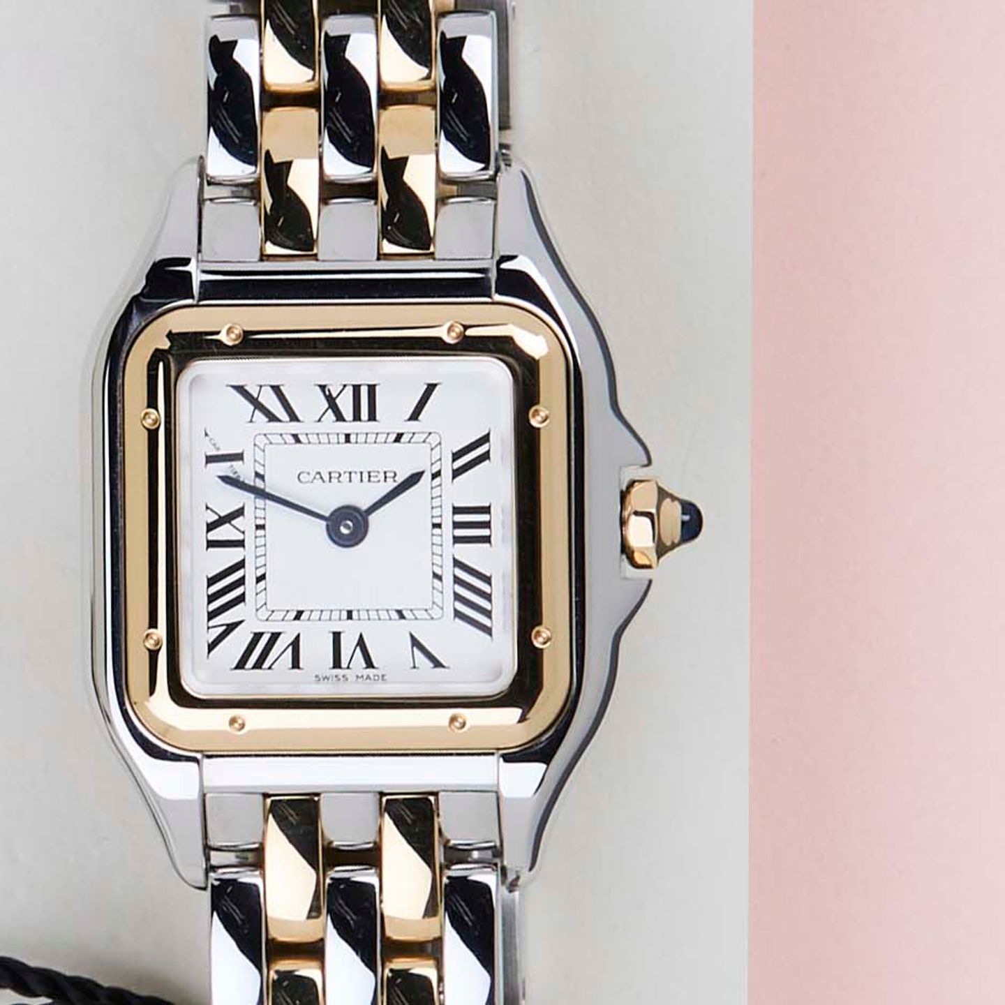Cartier Panthère W2PN0018 (2026) - White dial 30 mm Gold/Steel case (5/8)