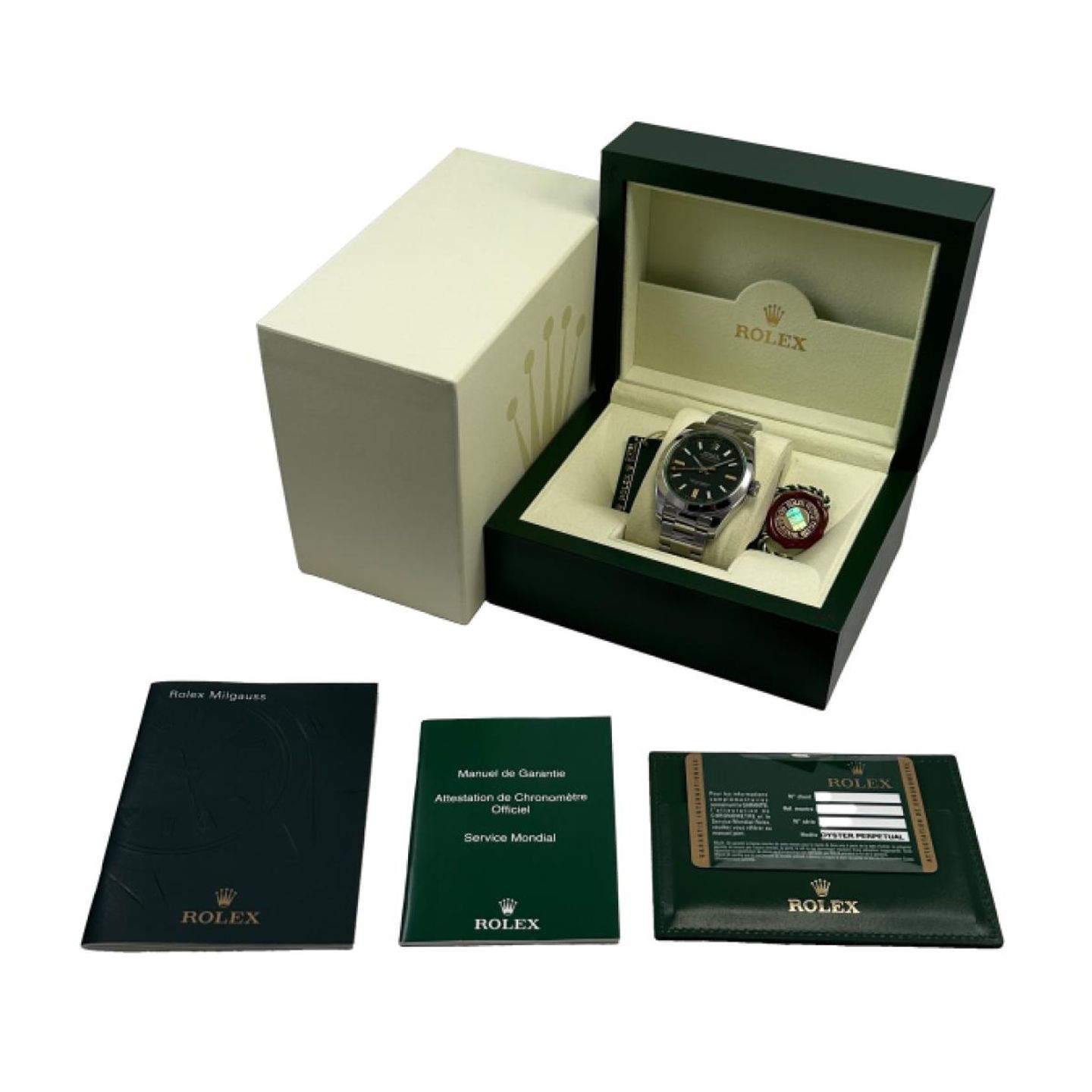 Rolex Milgauss 116400GV (2008) - 40 mm Steel case (5/5)