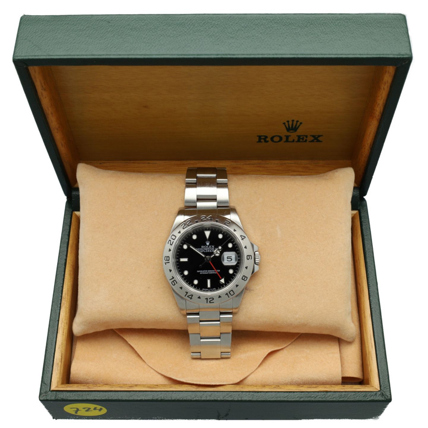 Rolex Explorer II 16570 (1996) - Black dial 40 mm Steel case (7/7)