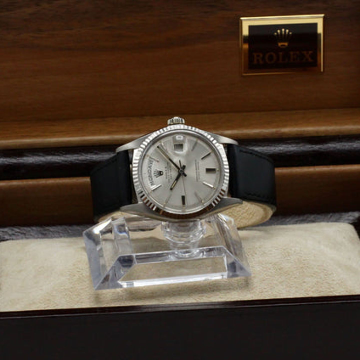 Rolex Day-Date 1803 (1966) - Silver dial 36 mm White Gold case (3/7)