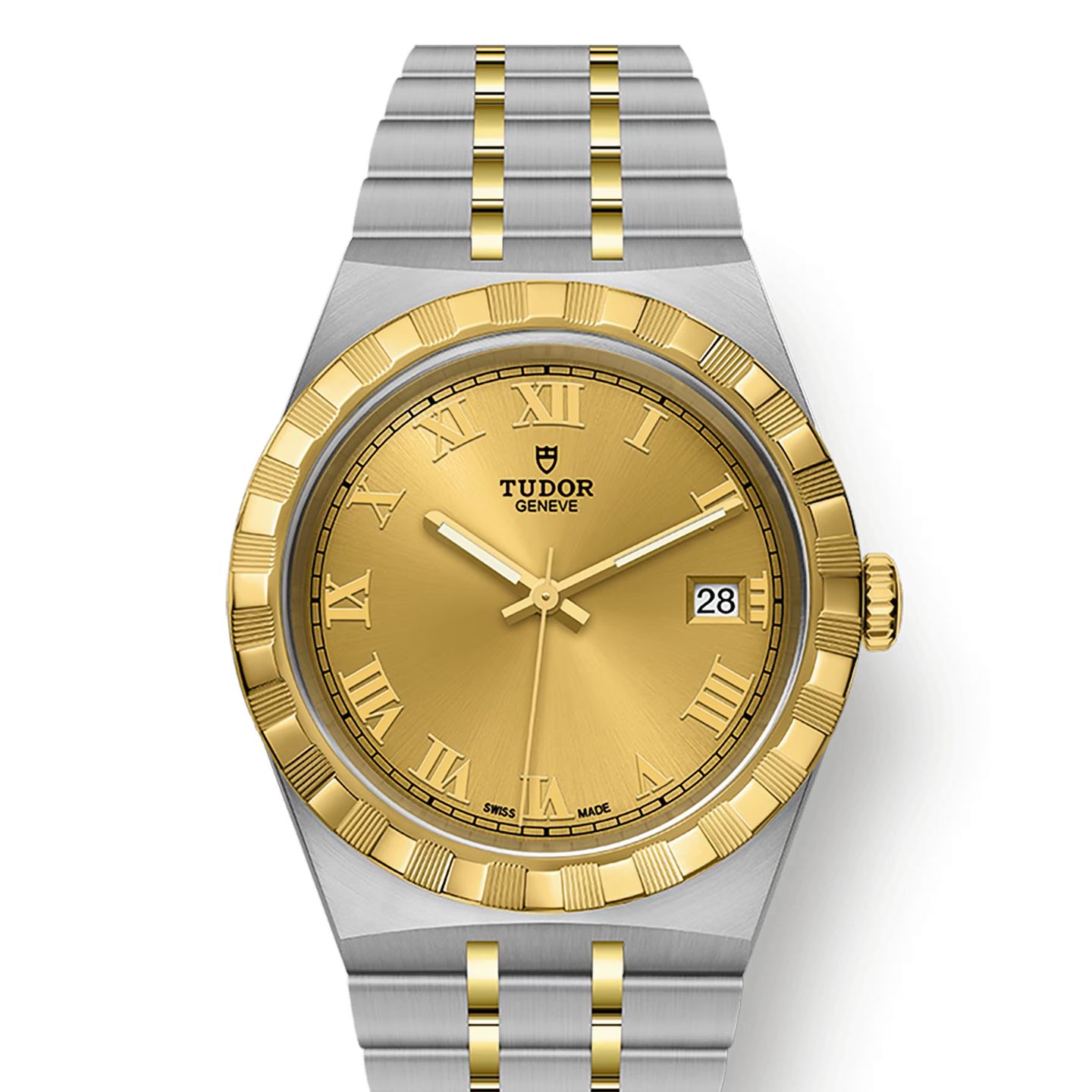 Tudor Royal 28503-0003 (2022) - Champagne wijzerplaat 38mm Staal (1/8)