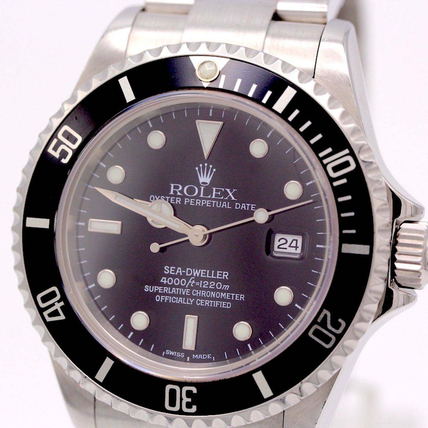 Rolex Sea-Dweller 4000 16600 (2004) - Black dial 40 mm Steel case (1/8)