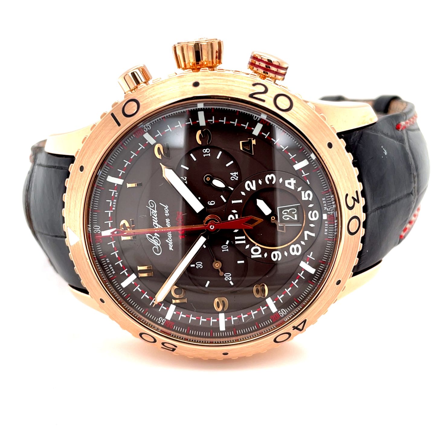 Breguet Type XX - XXI - XXII 3880BR/Z2/9XV (2022) - Brown dial 44 mm Rose Gold case (1/8)