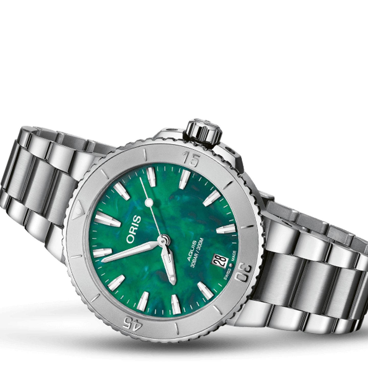 Oris Aquis 01 733 7770 4137-07 8 18 05P (2024) - Green dial 37 mm Steel case (1/1)