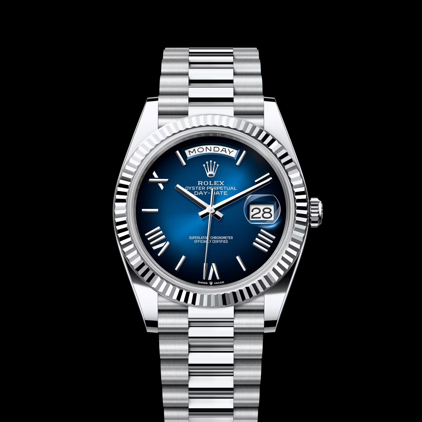 Rolex Day-Date 40 228236 (2023) - Blue dial 40 mm Platinum case (1/1)