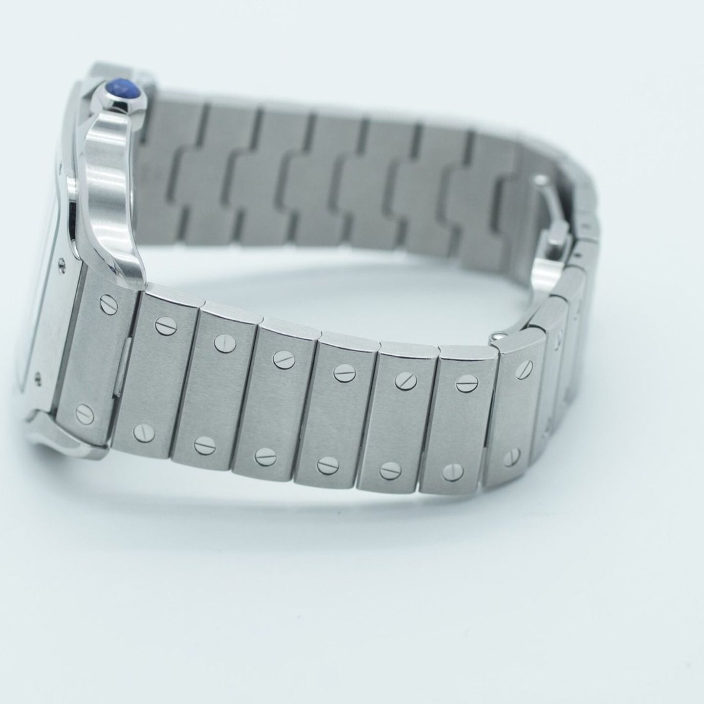 Cartier Santos WSSA0013 (2019) - Blue dial 40 mm Steel case (5/8)