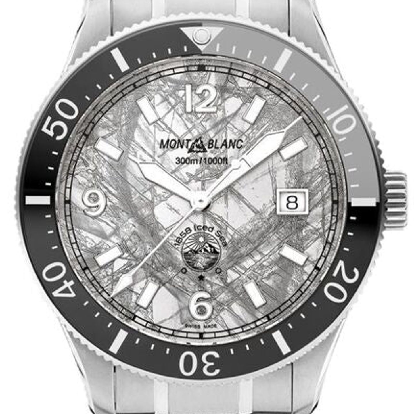 Montblanc 1858 130793 (2026) - Grijs wijzerplaat 41mm Staal (1/1)