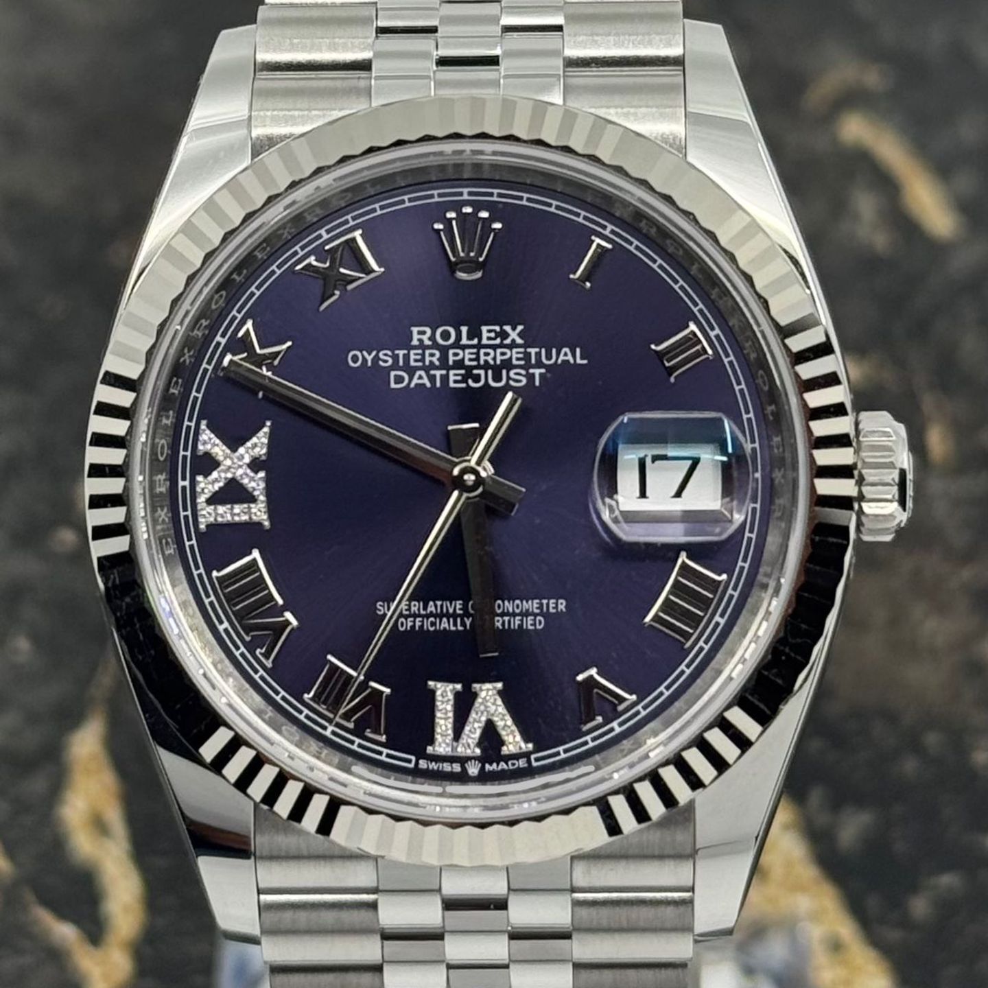 Rolex Datejust 36 126234 (2025) - Purple dial 36 mm Steel case (2/8)