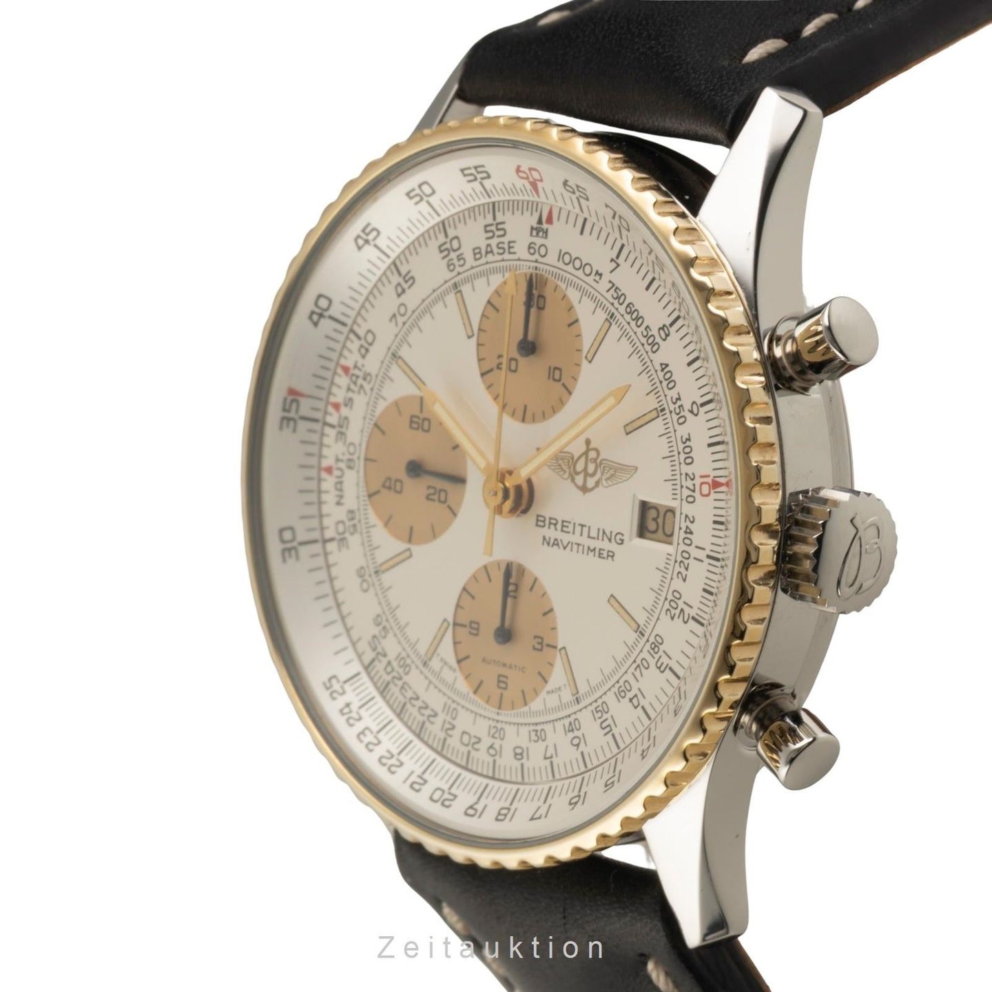 Breitling Old Navitimer 81610 (1994) - Zilver wijzerplaat 42mm Goud/Staal (5/8)