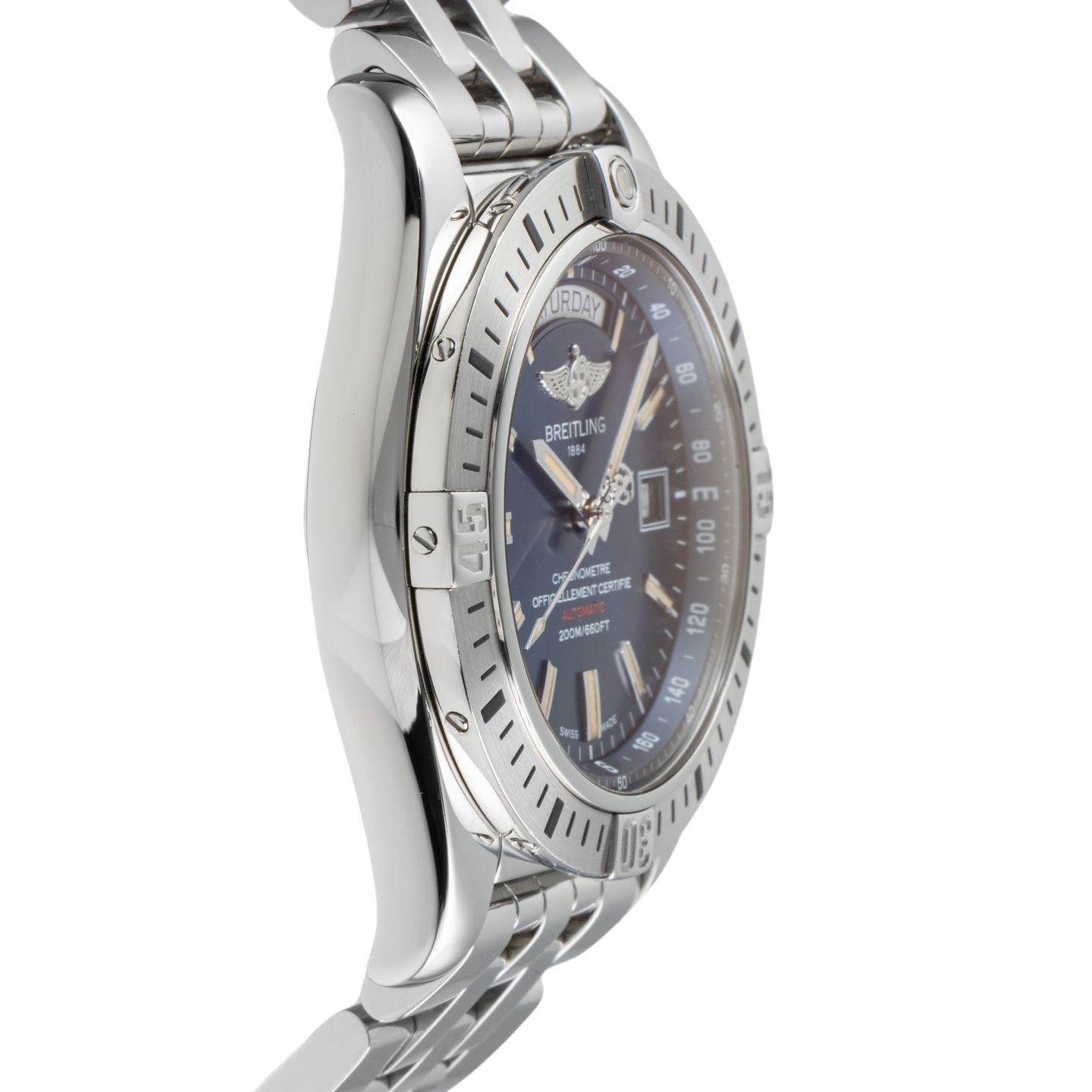 Breitling Galactic 44 A45320B9.BD42.375A (2014) - Zwart wijzerplaat 44mm Staal (7/8)