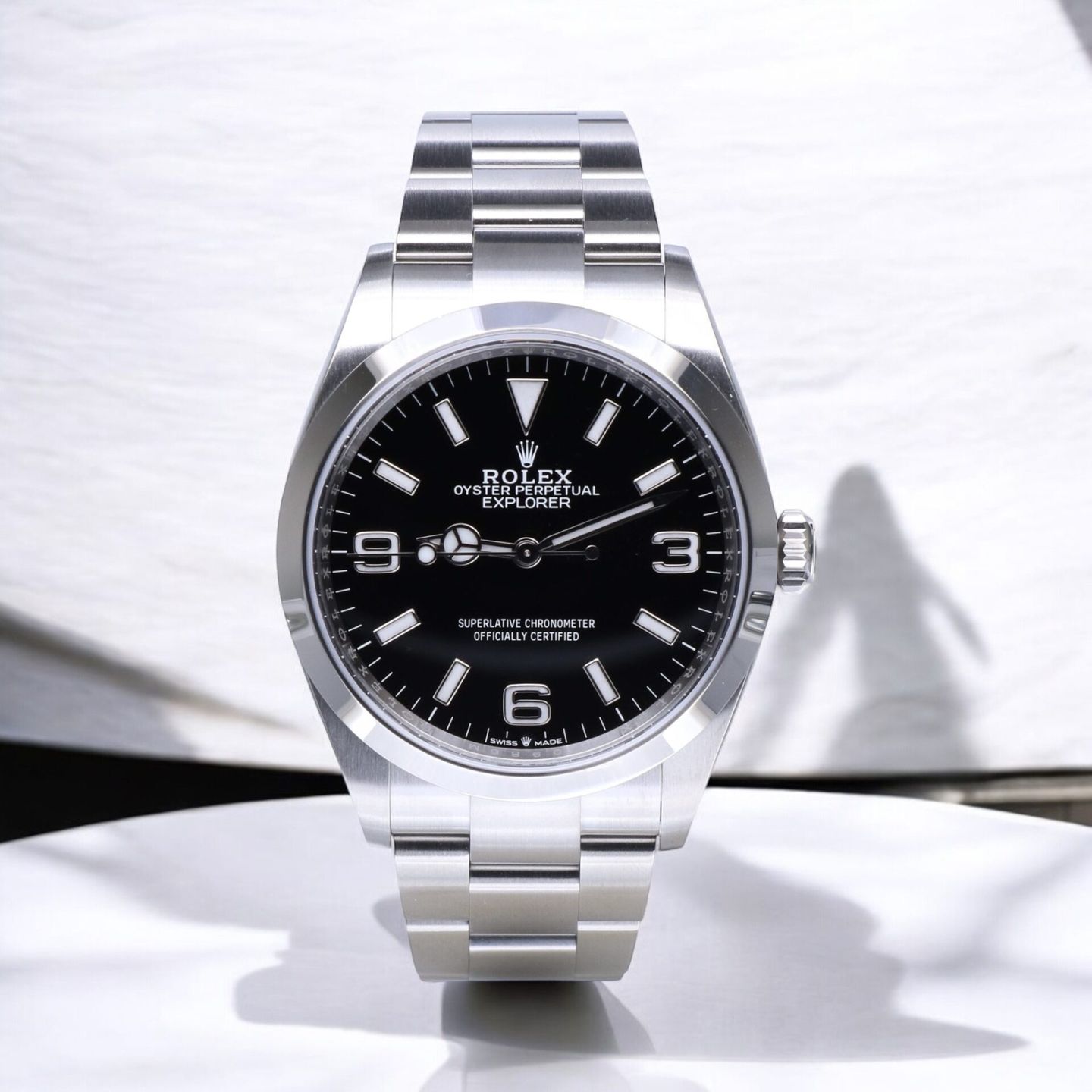 Rolex Explorer 124270 (2021) - Black dial 36 mm Steel case (6/6)