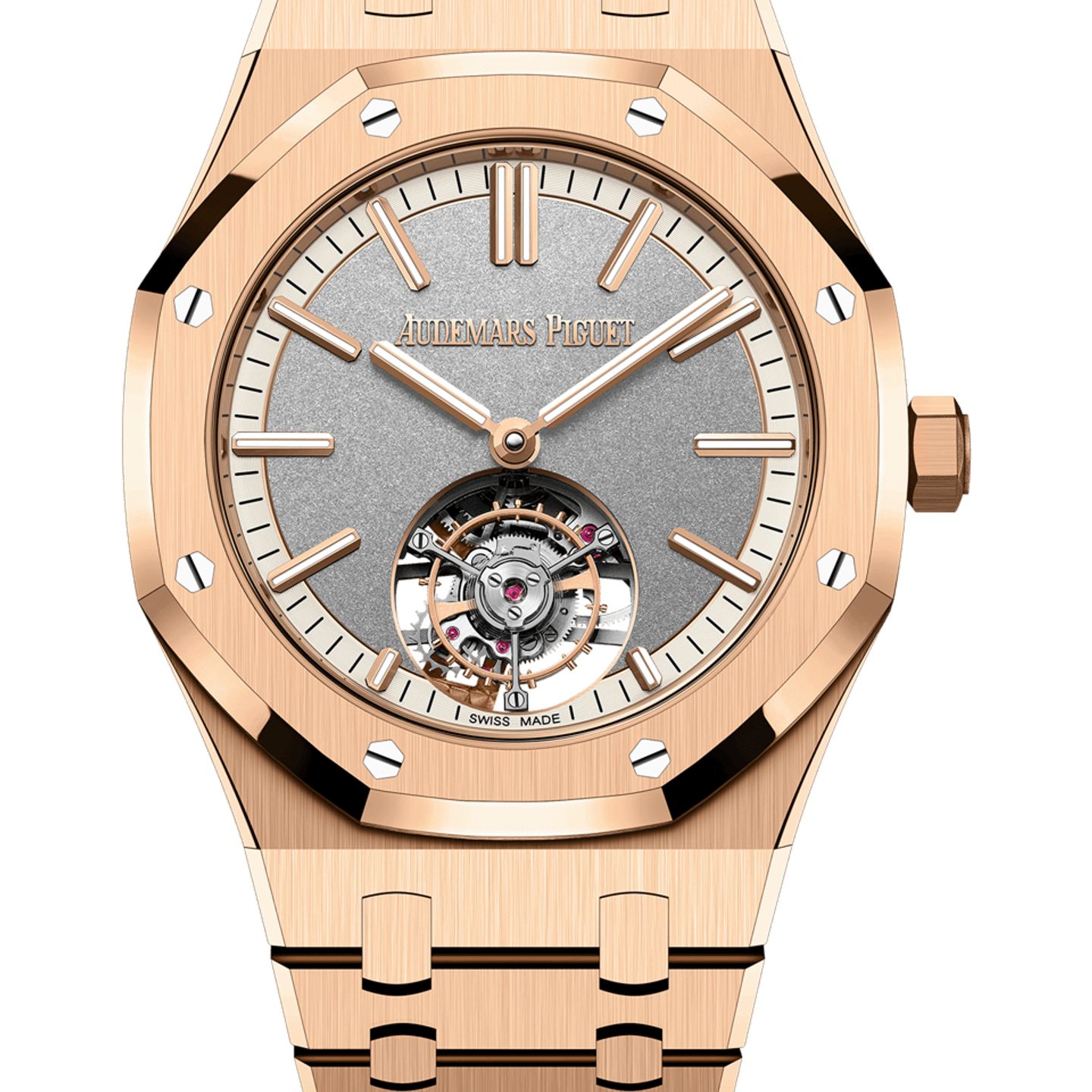 Audemars Piguet Royal Oak Tourbillon 26730OR.OO.1320OR.05 (2025) - Grey dial 41 mm Rose Gold case (1/1)
