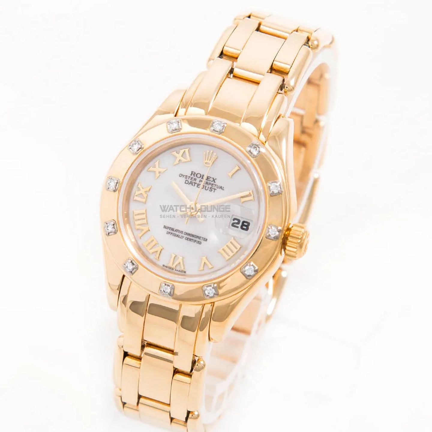 Rolex Lady-Datejust Pearlmaster 69318 (1994) - 29 mm Yellow Gold case (1/8)