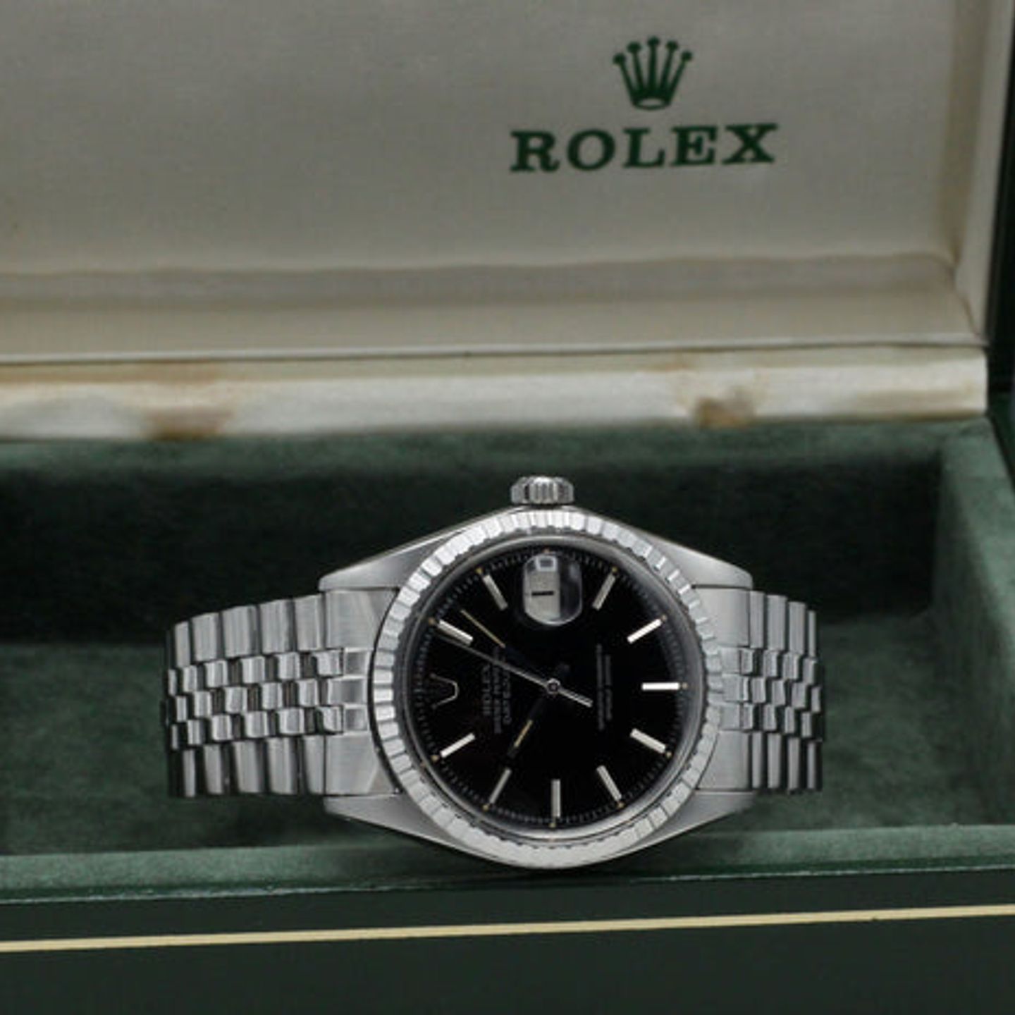 Rolex Datejust 1603 (1971) - Black dial 36 mm Steel case (3/7)