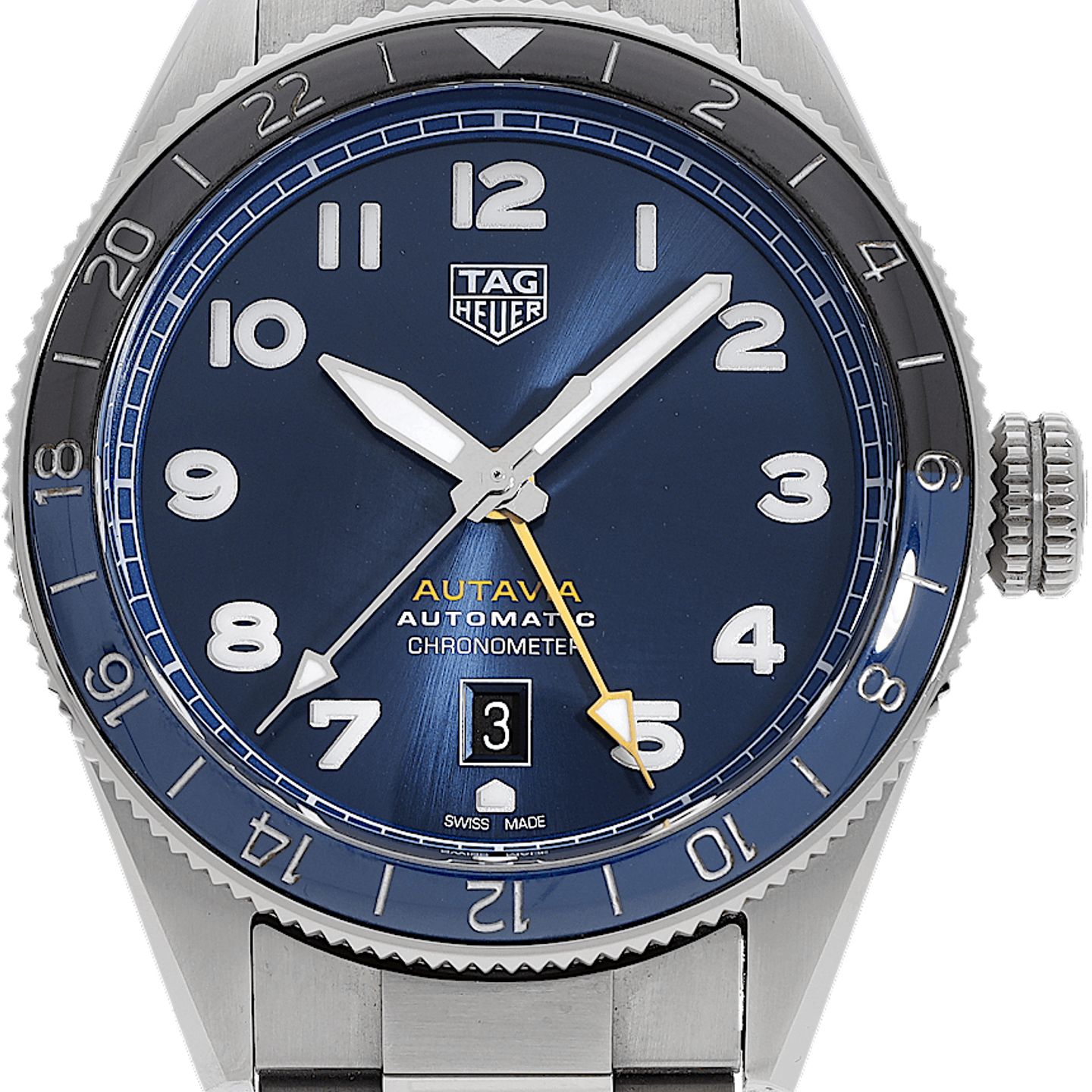 TAG Heuer Autavia WBE511A (2023) - Blue dial 42 mm Steel case (2/5)