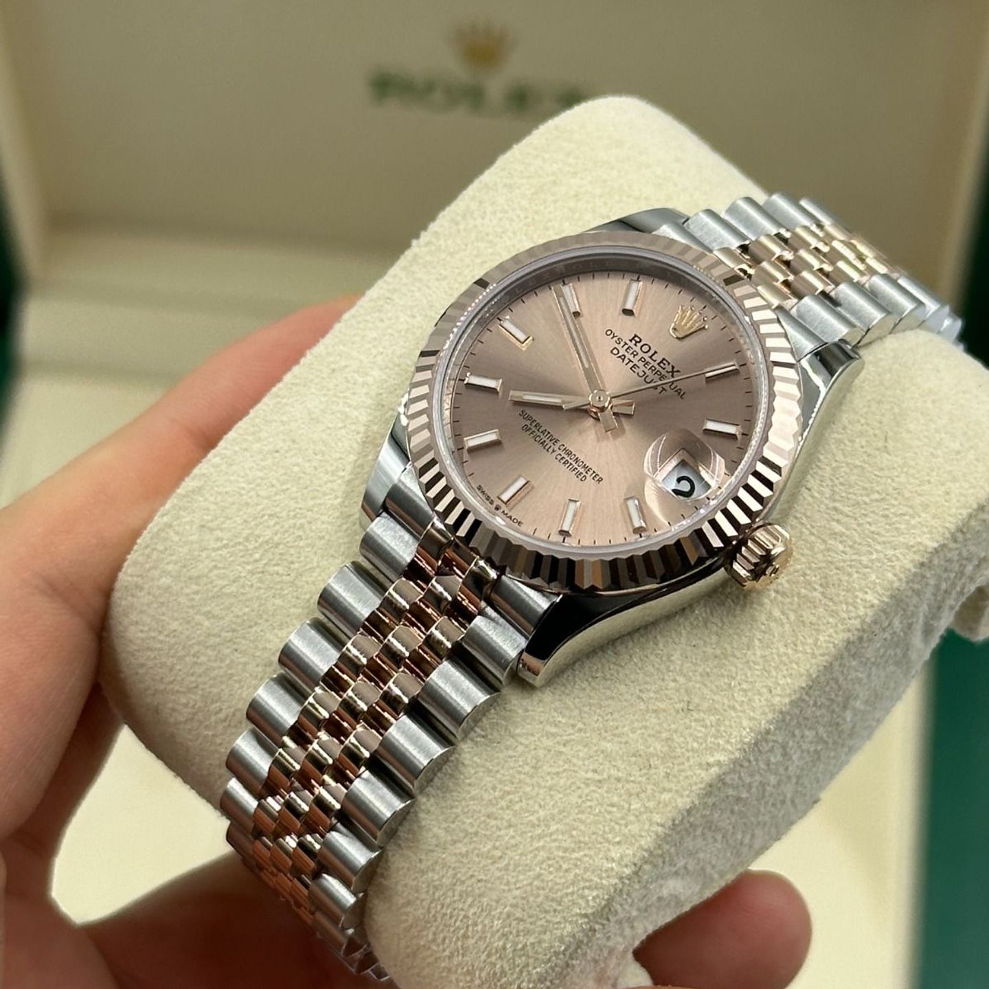 Rolex Datejust 31 278271 (2024) - Goud wijzerplaat 31mm Staal (8/8)