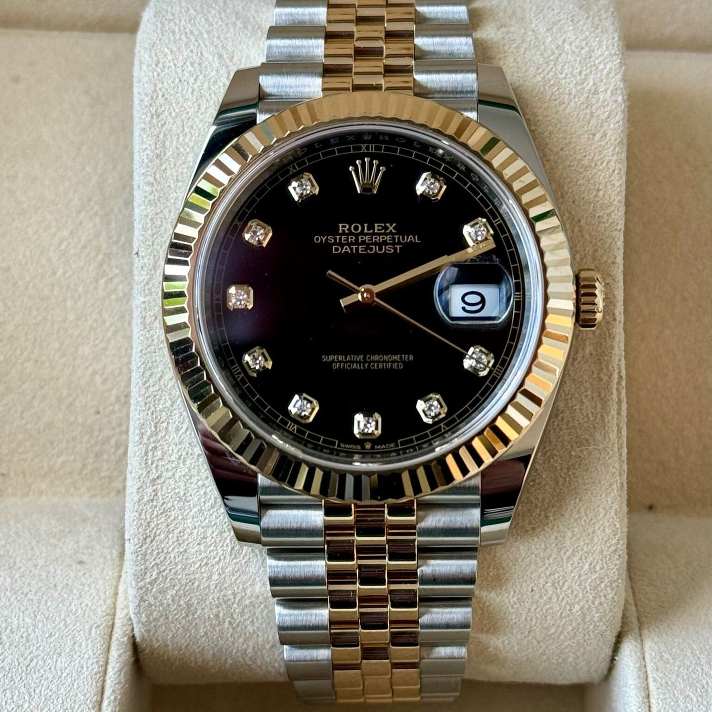 Rolex Datejust 41 126333 (2020) - Zwart wijzerplaat 41mm Goud/Staal (2/7)