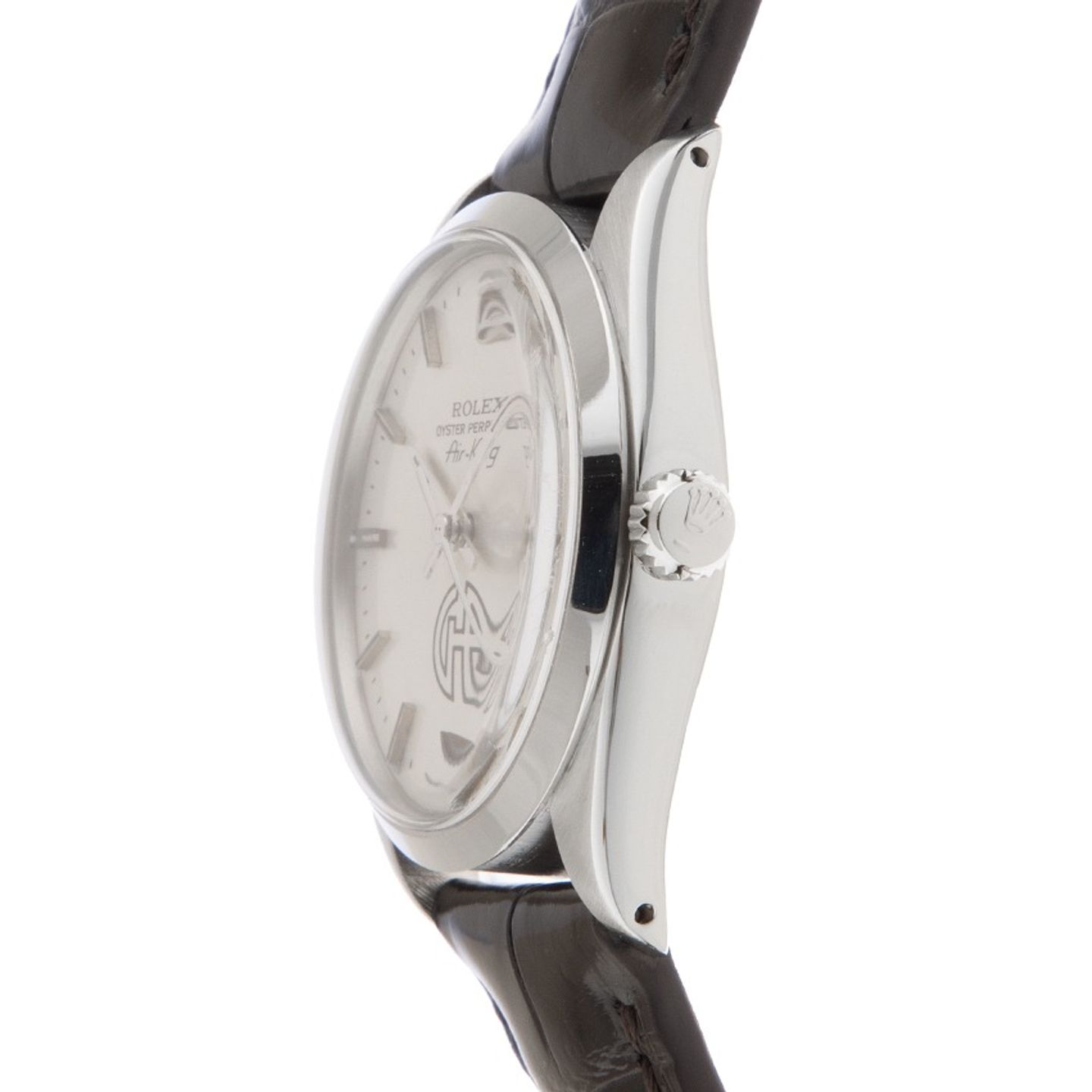 Rolex Air-King 5500 (1979) - Zilver wijzerplaat 34mm Staal (4/8)