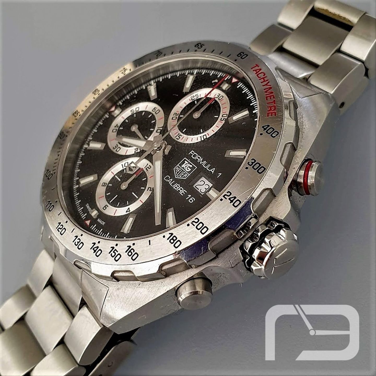 TAG Heuer Formula 1 Calibre 16 CAZ2010.BA0876 (Onbekend (willekeurig serienummer)) - Zwart wijzerplaat 44mm Staal (3/8)