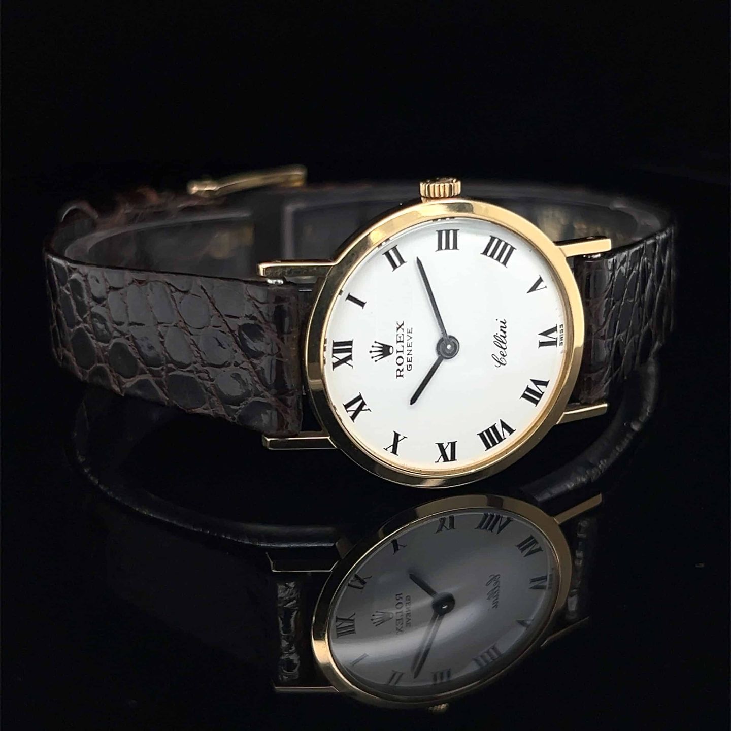 Rolex Cellini 3600 (Onbekend (willekeurig serienummer)) - Zilver wijzerplaat 24mm Witgoud (8/8)