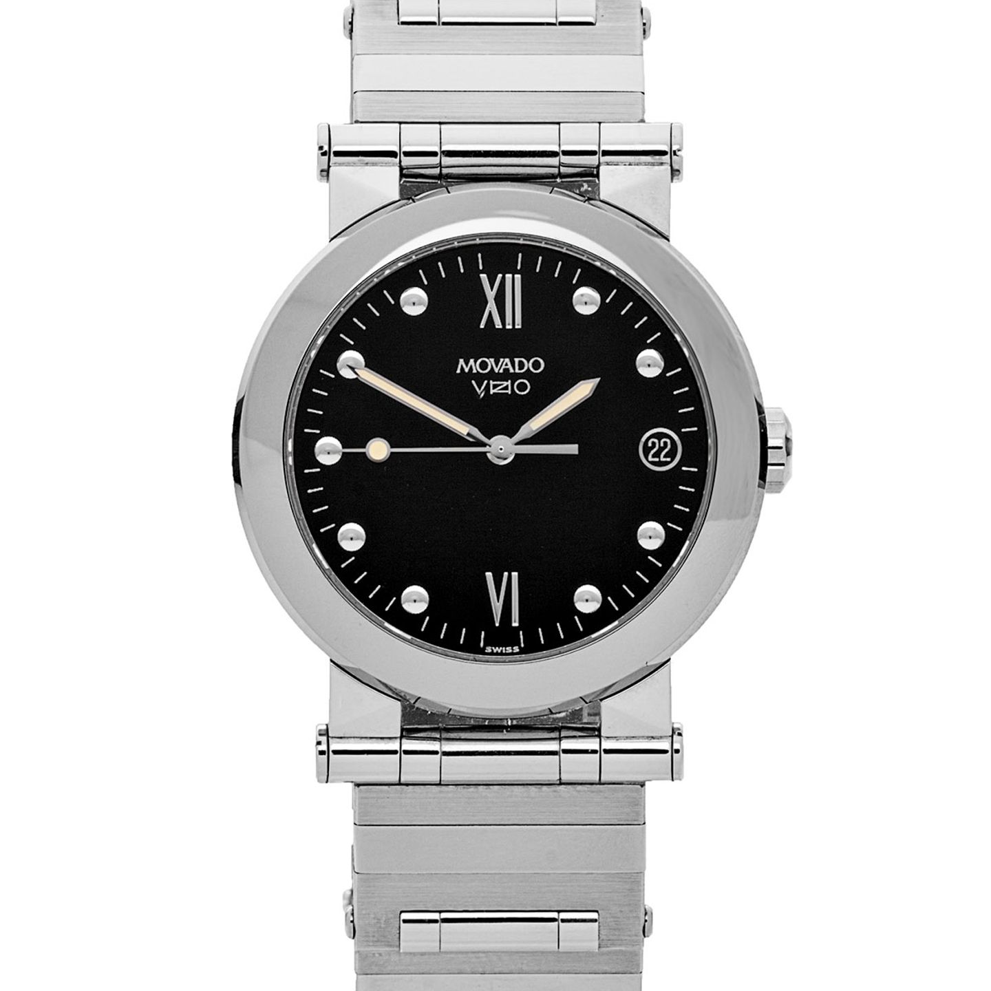 Movado Vizio 83-C2-0878-R-30-4/641 (2024) - Zwart wijzerplaat 35mm Staal (2/8)