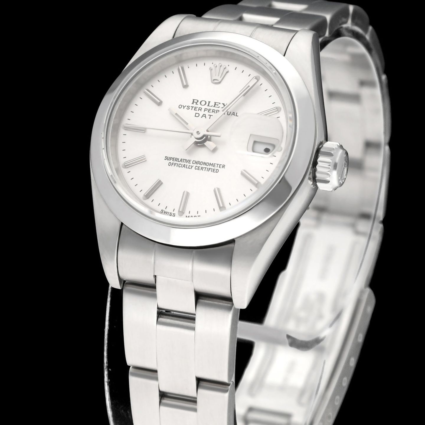 Rolex Oyster Perpetual Lady Date 79160 (2002) - 26mm Staal (6/7)