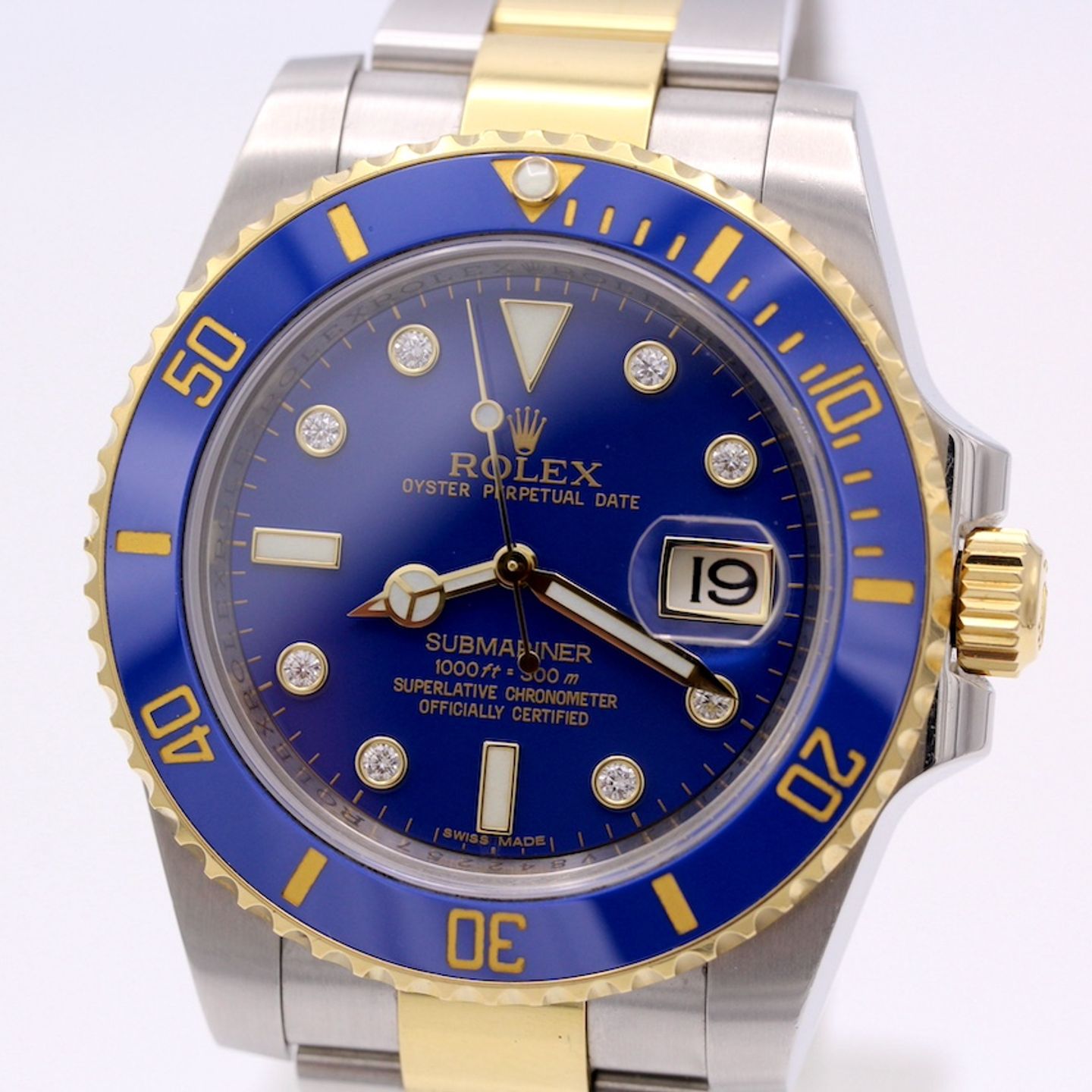 Rolex Submariner Date 116613LB (2010) - Blue dial 40 mm Gold/Steel case (1/8)