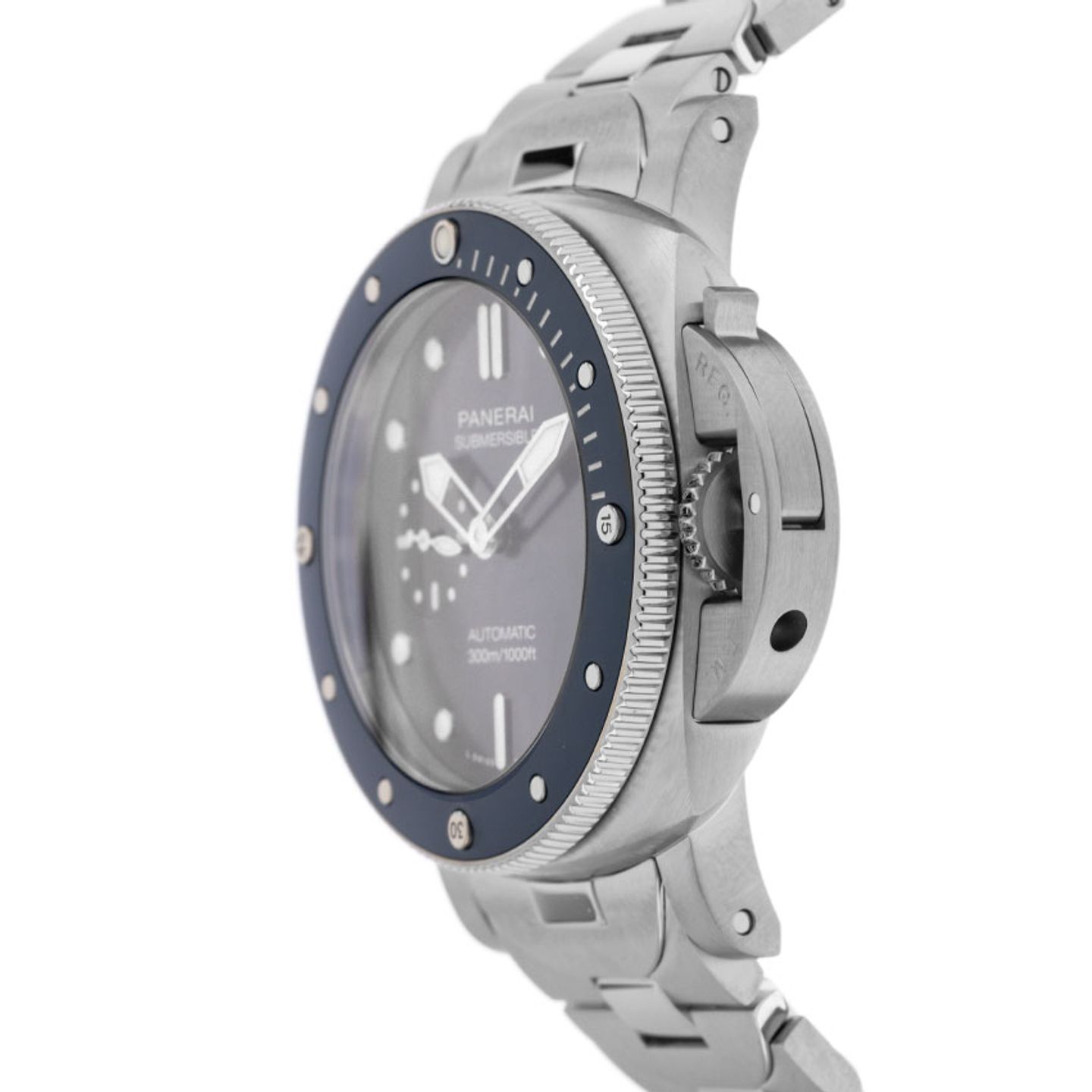 Panerai Luminor Submersible PAM02068 (2024) - Blauw wijzerplaat 42mm Staal (4/7)