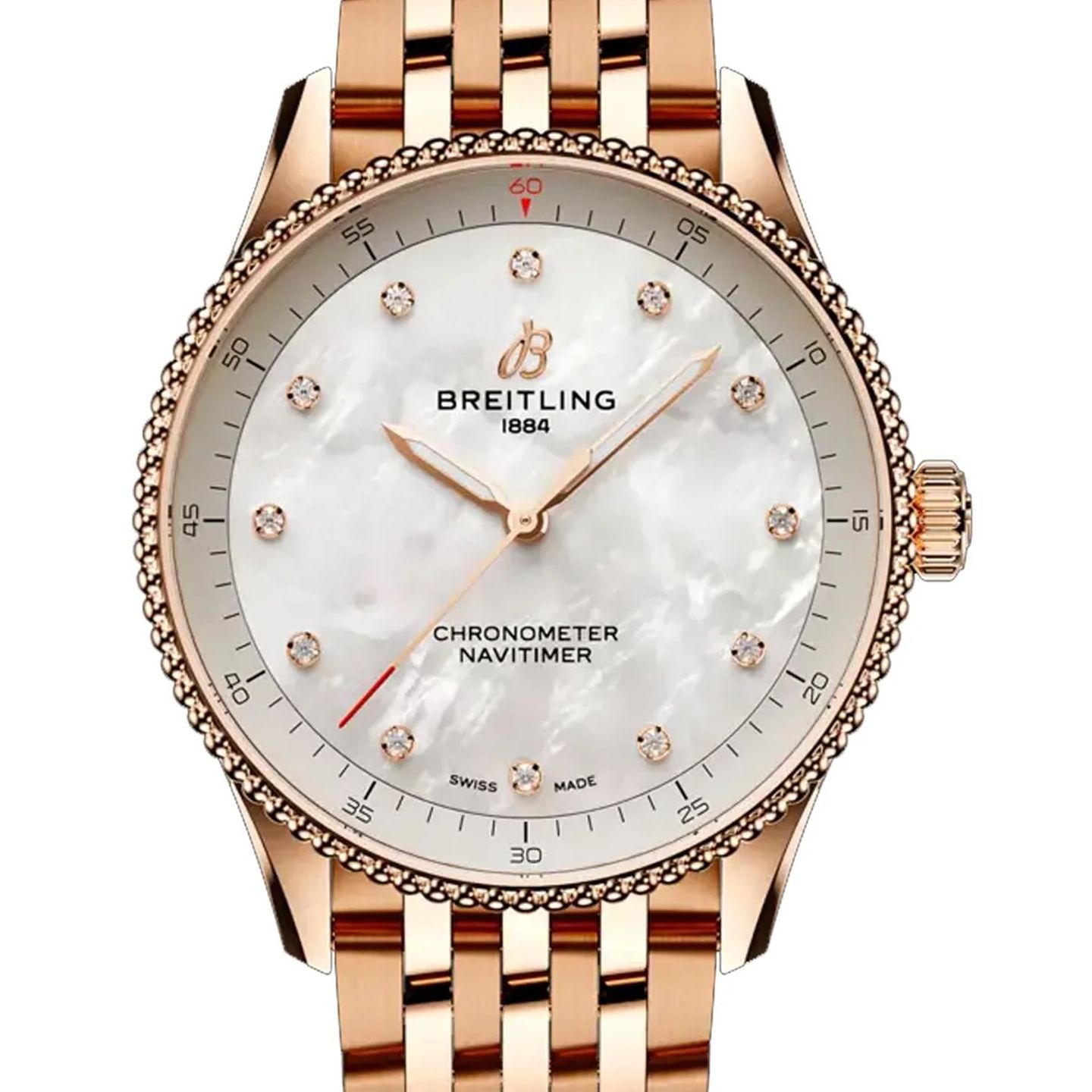 Breitling Navitimer R77320E61A1R1 (2026) - Pearl dial 32 mm Red Gold case (1/1)