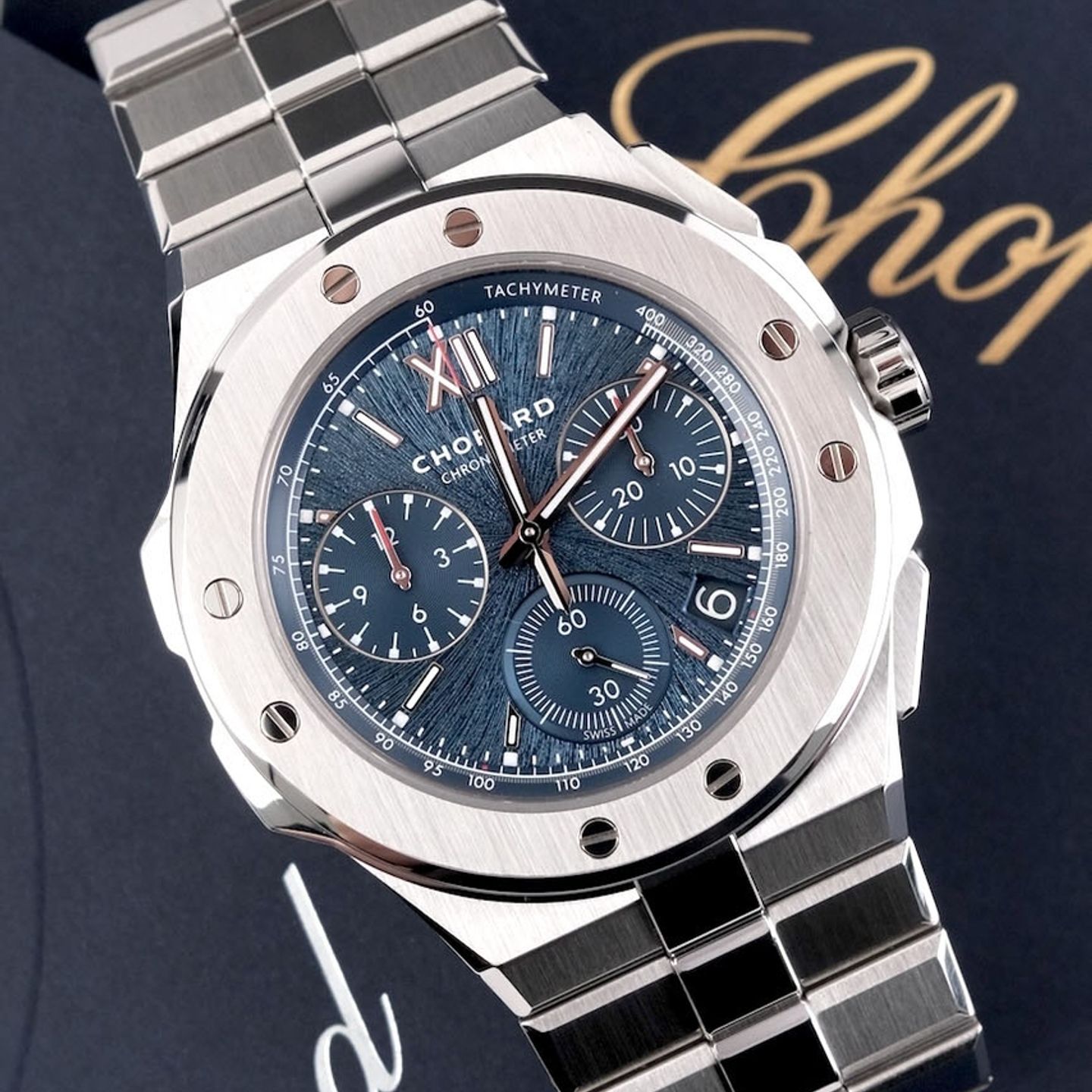 Chopard Alpine Eagle 298609-3001 (2021) - Blue dial 44 mm Steel case (1/8)